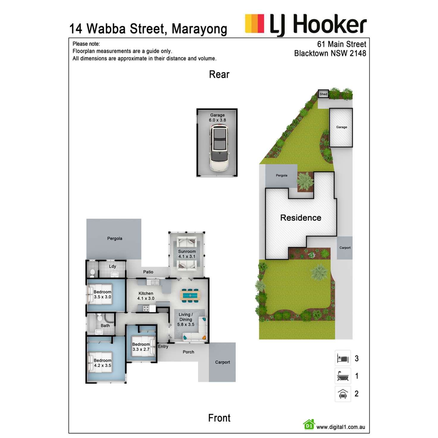 Floorplan of Homely house listing, 14 Wabba Street, Marayong NSW 2148