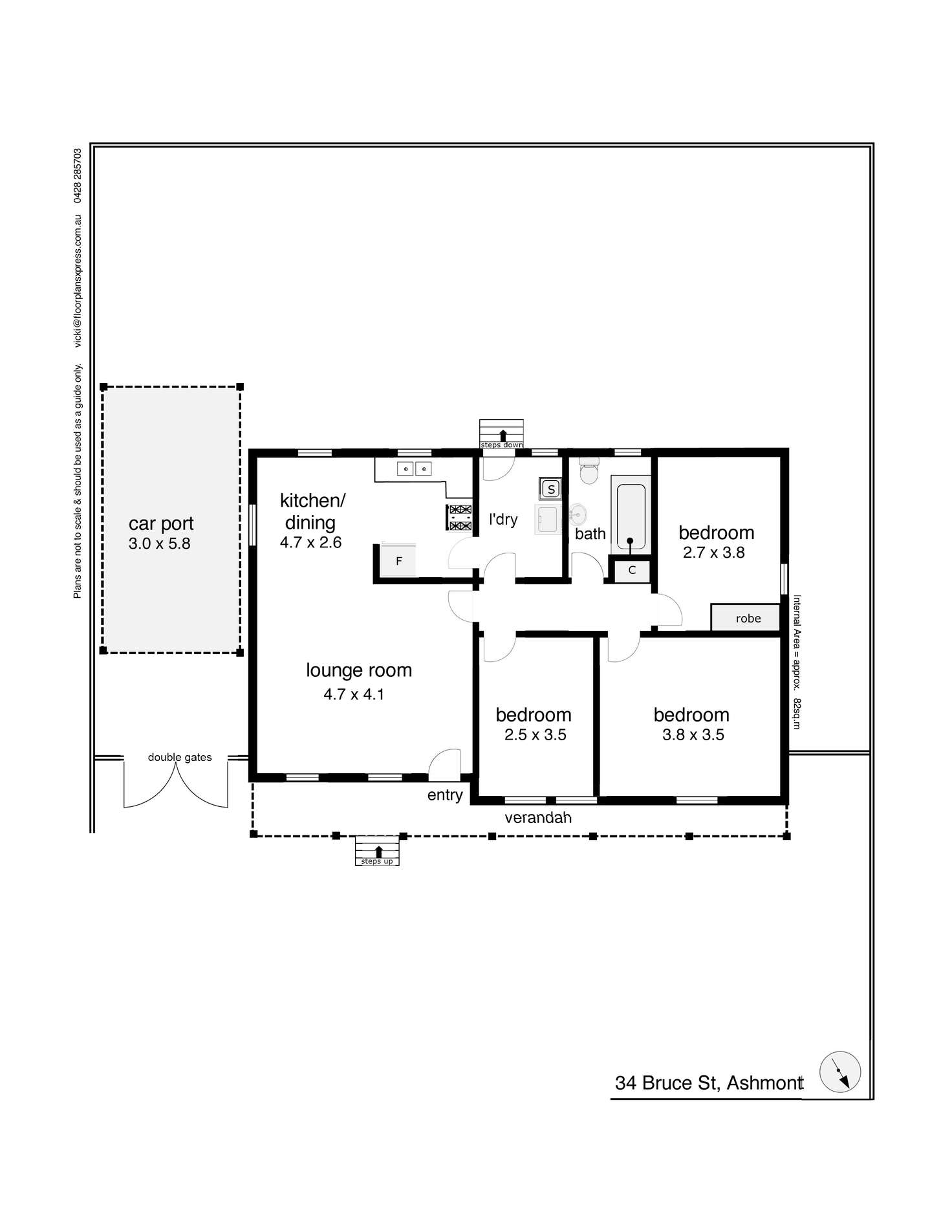 Floorplan of Homely house listing, 34 Bruce Street, Tolland NSW 2650