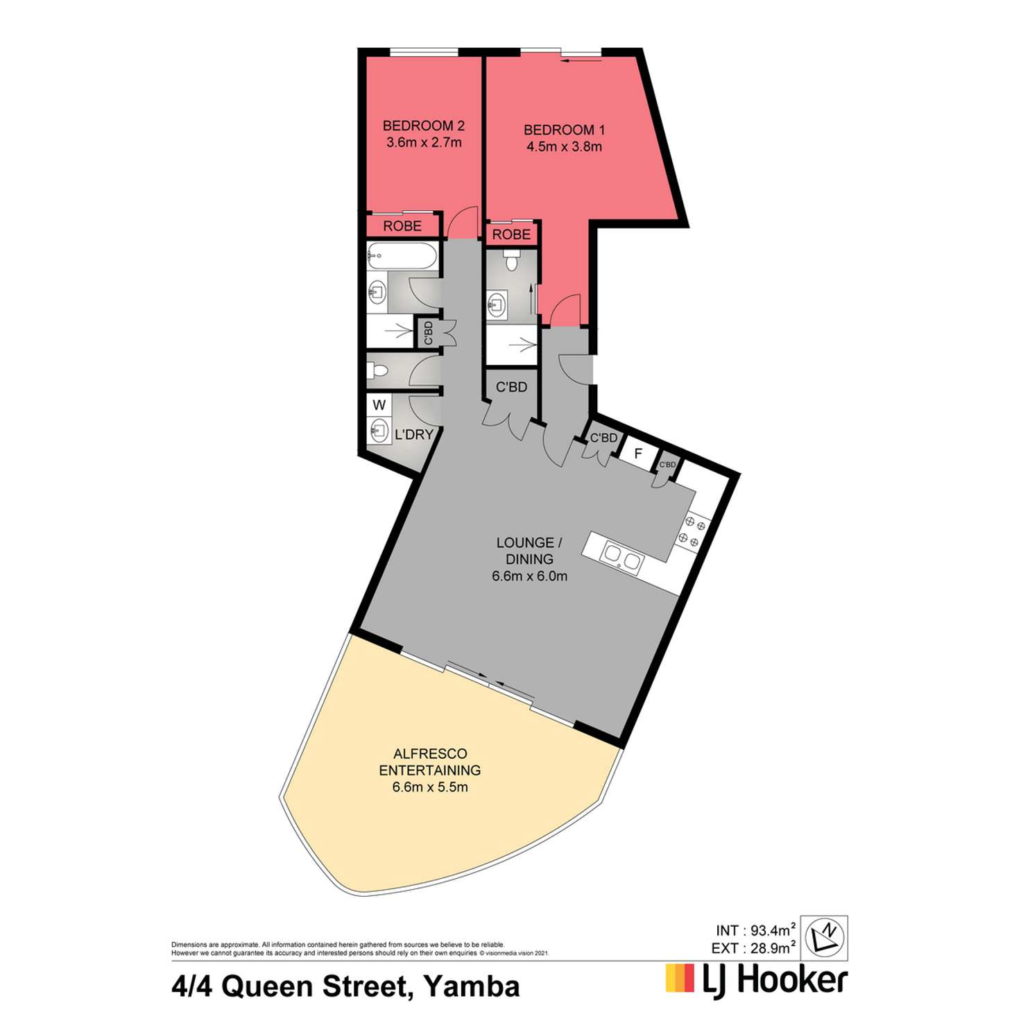 Floorplan of Homely apartment listing, 4/4 Queen Street, Yamba NSW 2464