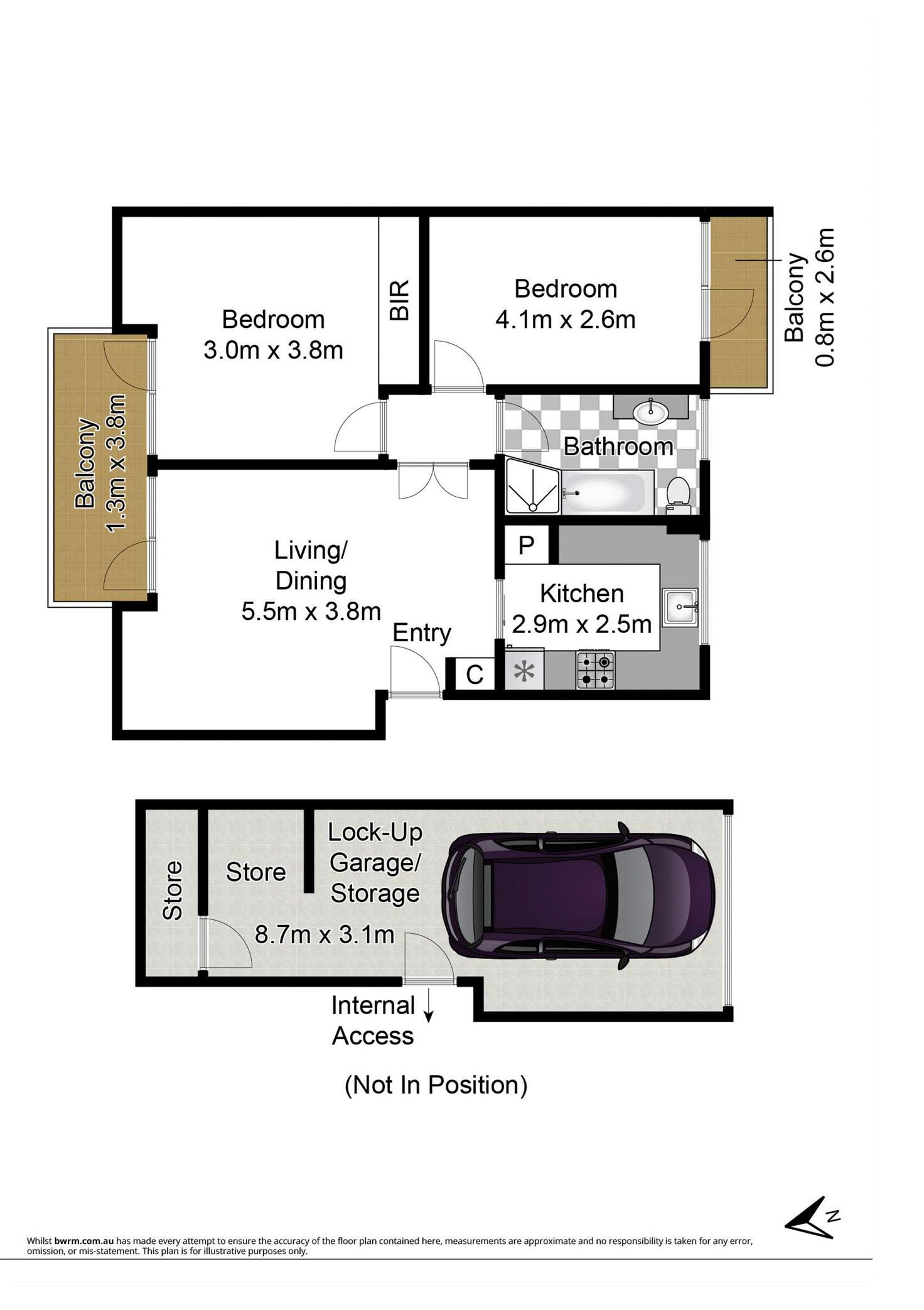 Floorplan of Homely unit listing, 30/38 Cope Street, Lane Cove NSW 2066