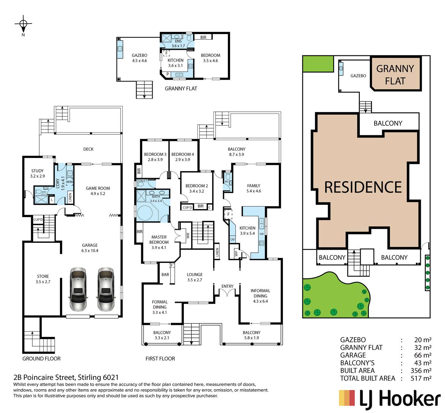 Floorplan of Homely house listing, 2B Poincaire Street, Stirling WA 6021