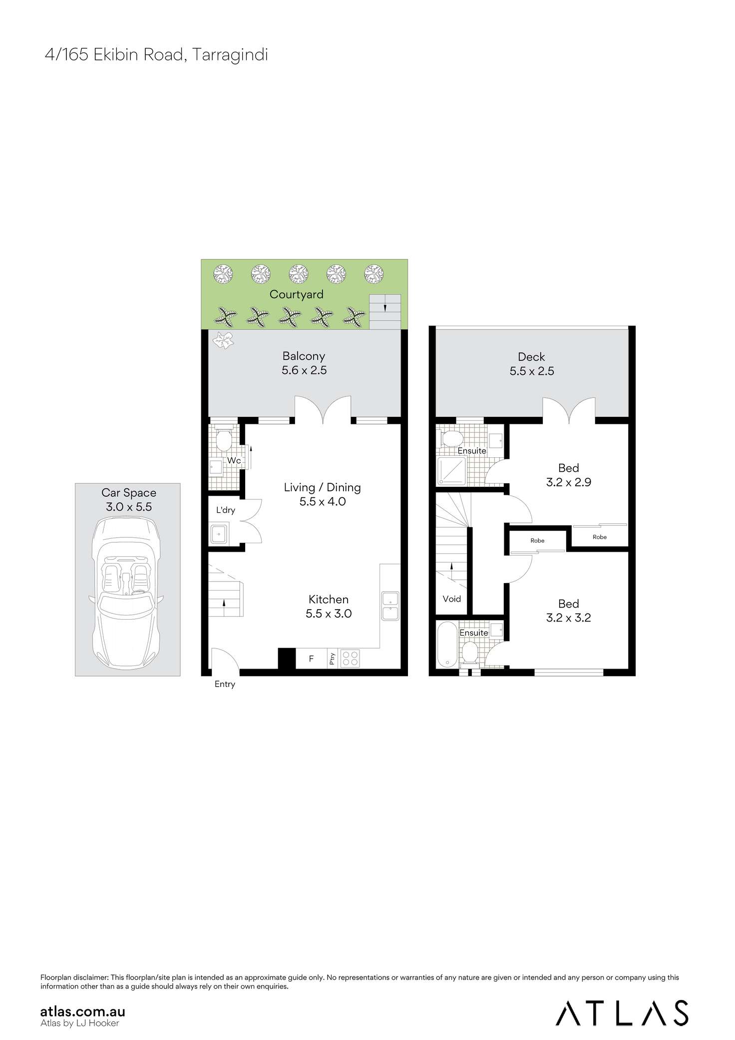 Floorplan of Homely townhouse listing, 4/165 Ekibin Road East, Tarragindi QLD 4121