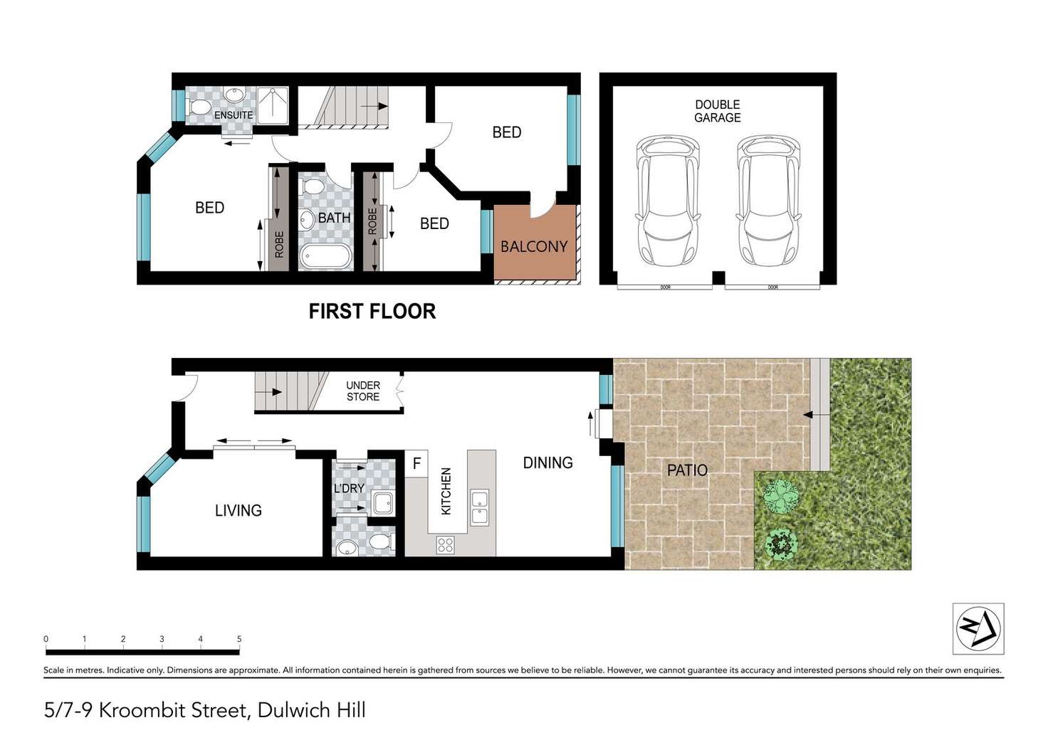 Floorplan of Homely townhouse listing, 5/7-9 Kroombit Street, Dulwich Hill NSW 2203