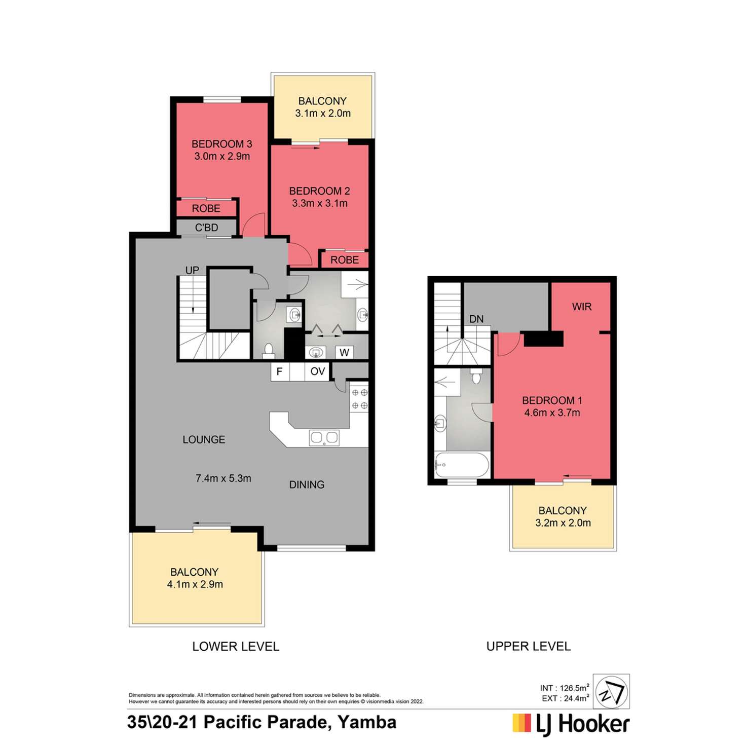 Floorplan of Homely unit listing, 35/20-21 Pacific Parade, Yamba NSW 2464