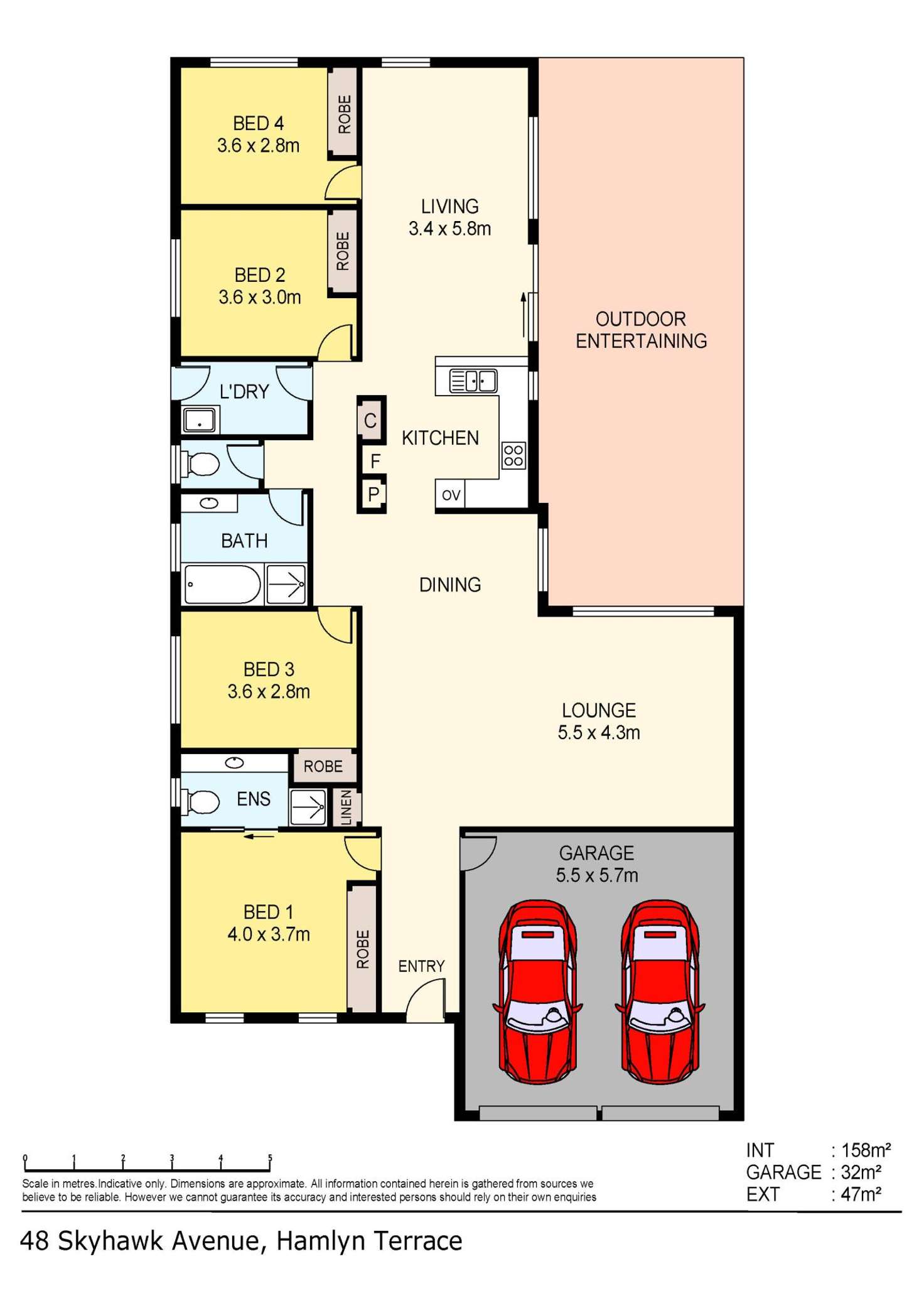 Floorplan of Homely house listing, 48 Skyhawk Avenue, Hamlyn Terrace NSW 2259