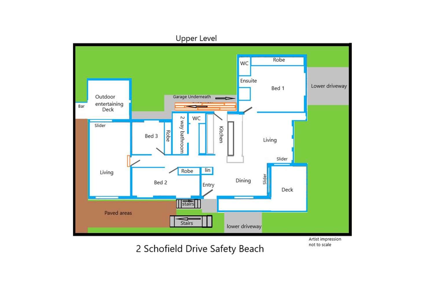 Floorplan of Homely house listing, 2 Schofield Drive, Safety Beach NSW 2456