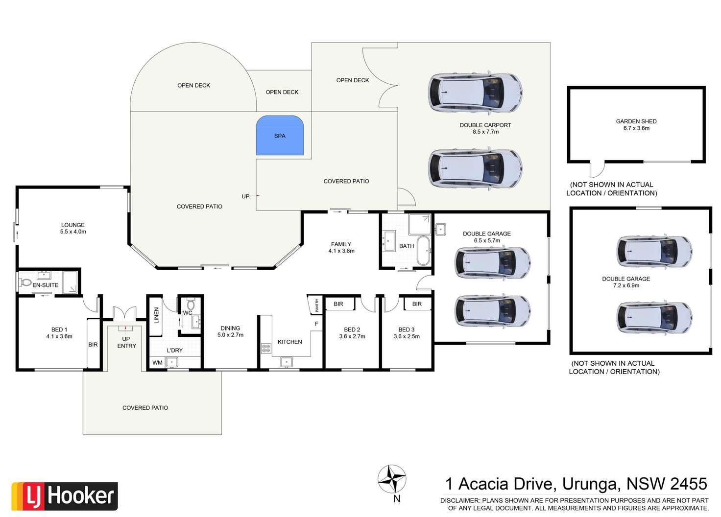 Floorplan of Homely house listing, 1 Acacia Drive, Urunga NSW 2455