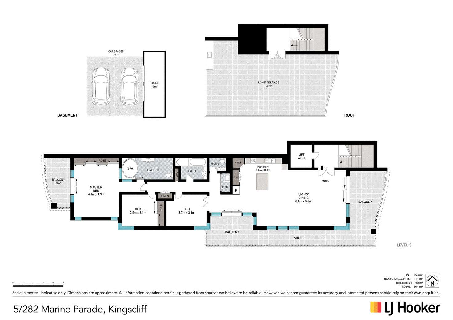 Floorplan of Homely unit listing, 5/282 Marine Parade, Kingscliff NSW 2487