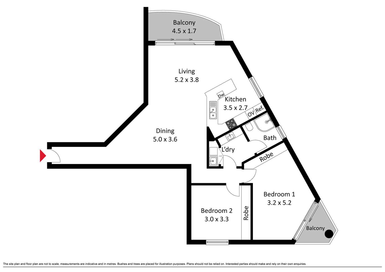 Floorplan of Homely apartment listing, 152/15 Tench Street, Kingston ACT 2604