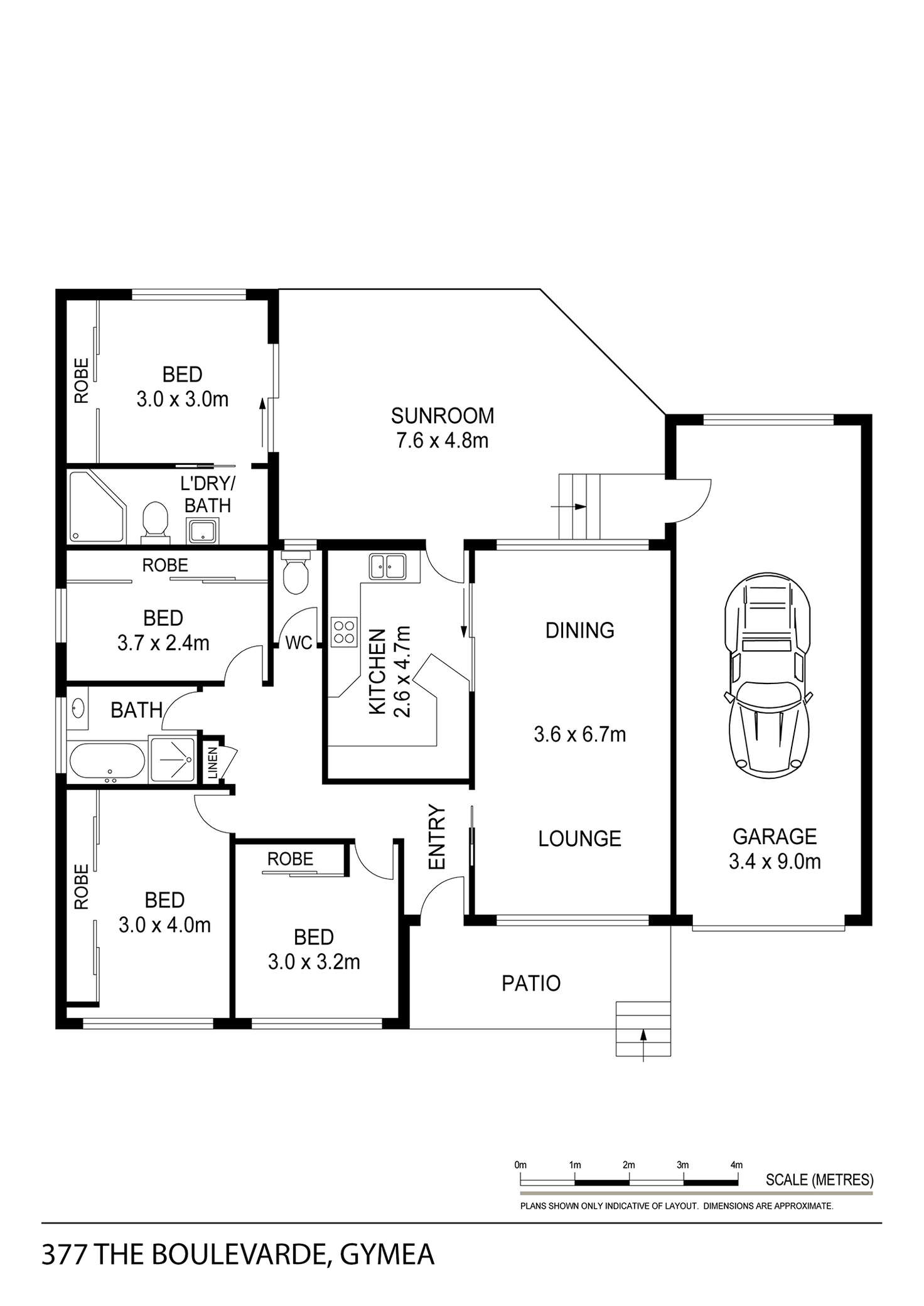 Floorplan of Homely house listing, 377 The Boulevarde, Gymea NSW 2227