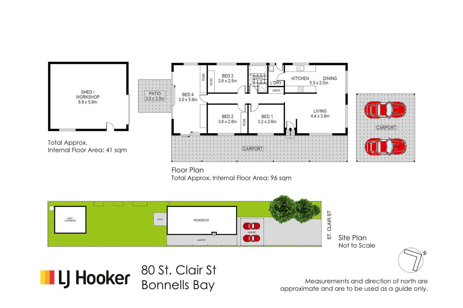 Floorplan of Homely house listing, 80 St Clair Street, Bonnells Bay NSW 2264