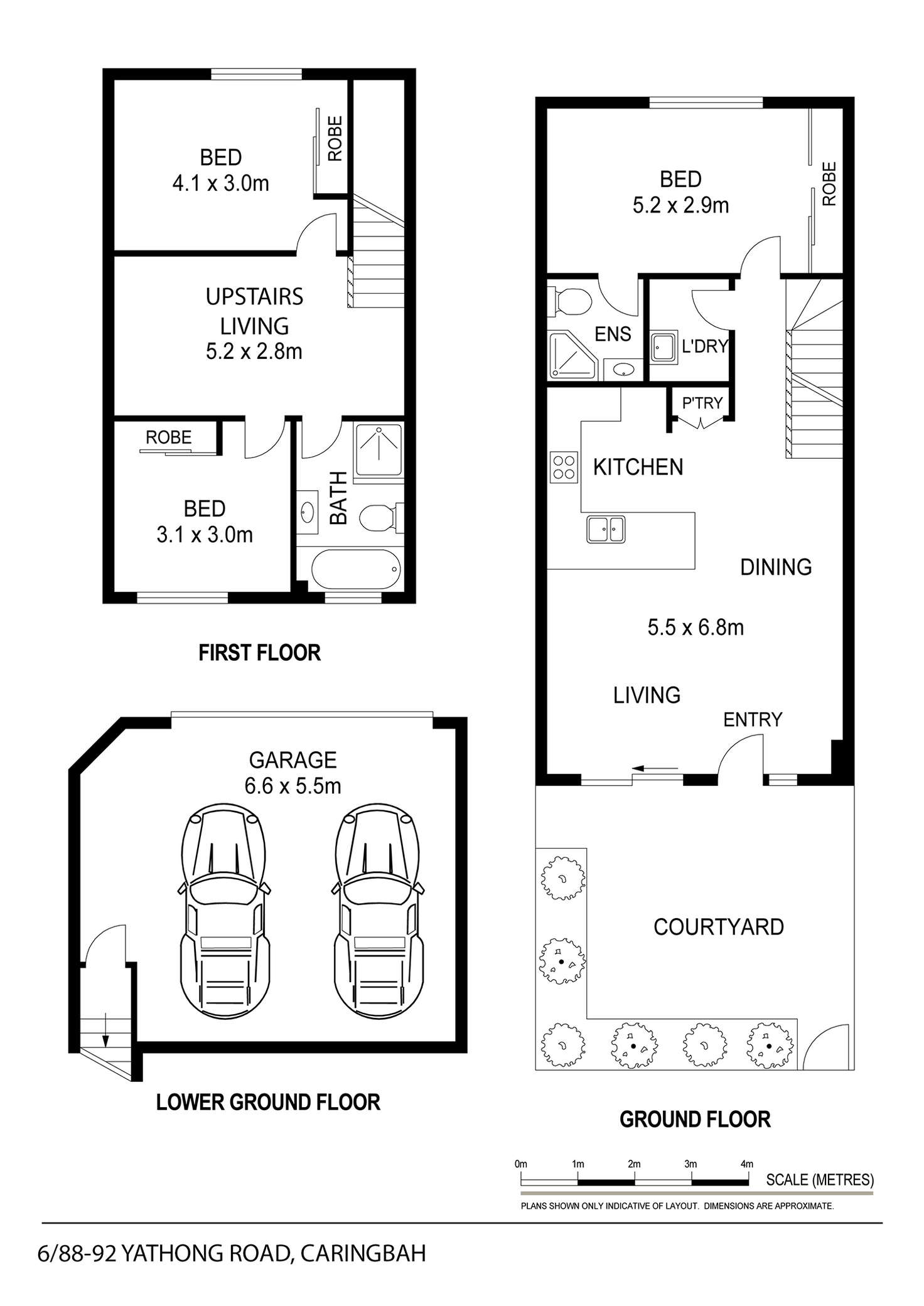 Floorplan of Homely townhouse listing, 6/88-92 Yathong Road, Caringbah South NSW 2229