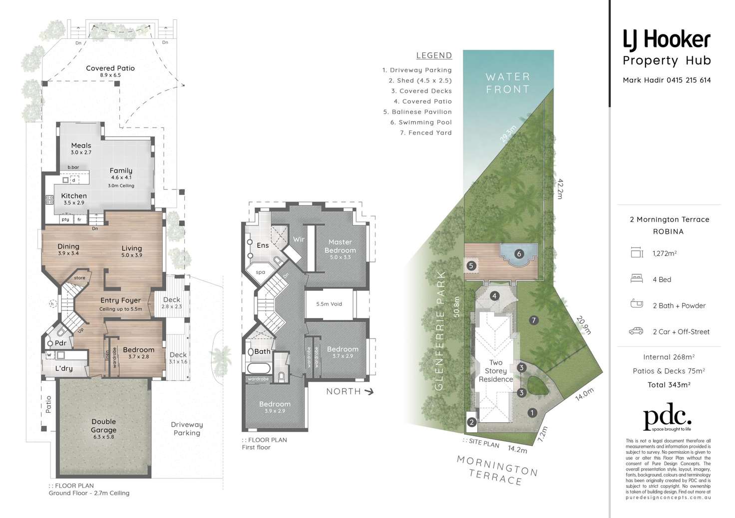Floorplan of Homely house listing, 2 Mornington Terrace, Robina QLD 4226