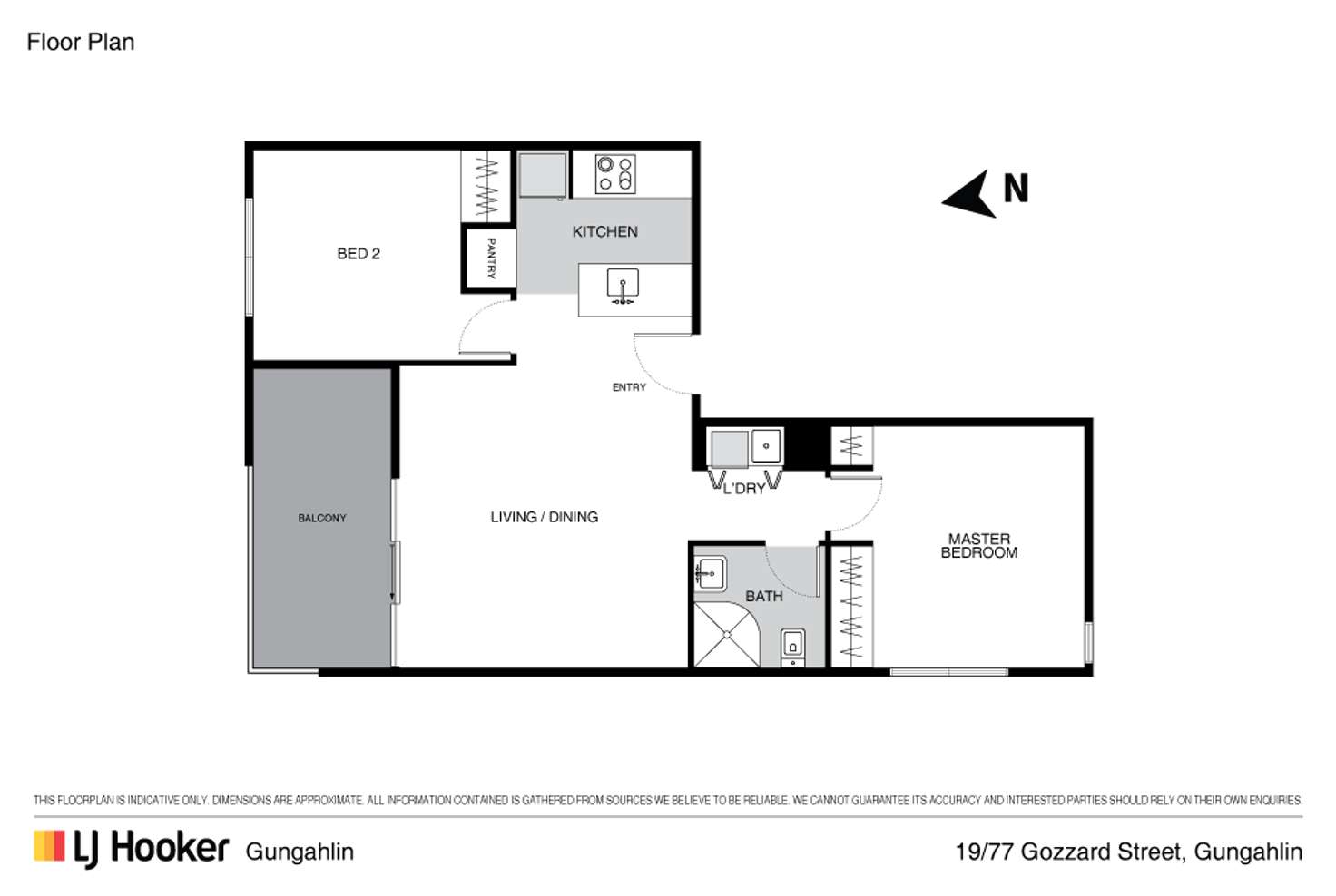 Floorplan of Homely apartment listing, 19/77 Gozzard Street, Gungahlin ACT 2912
