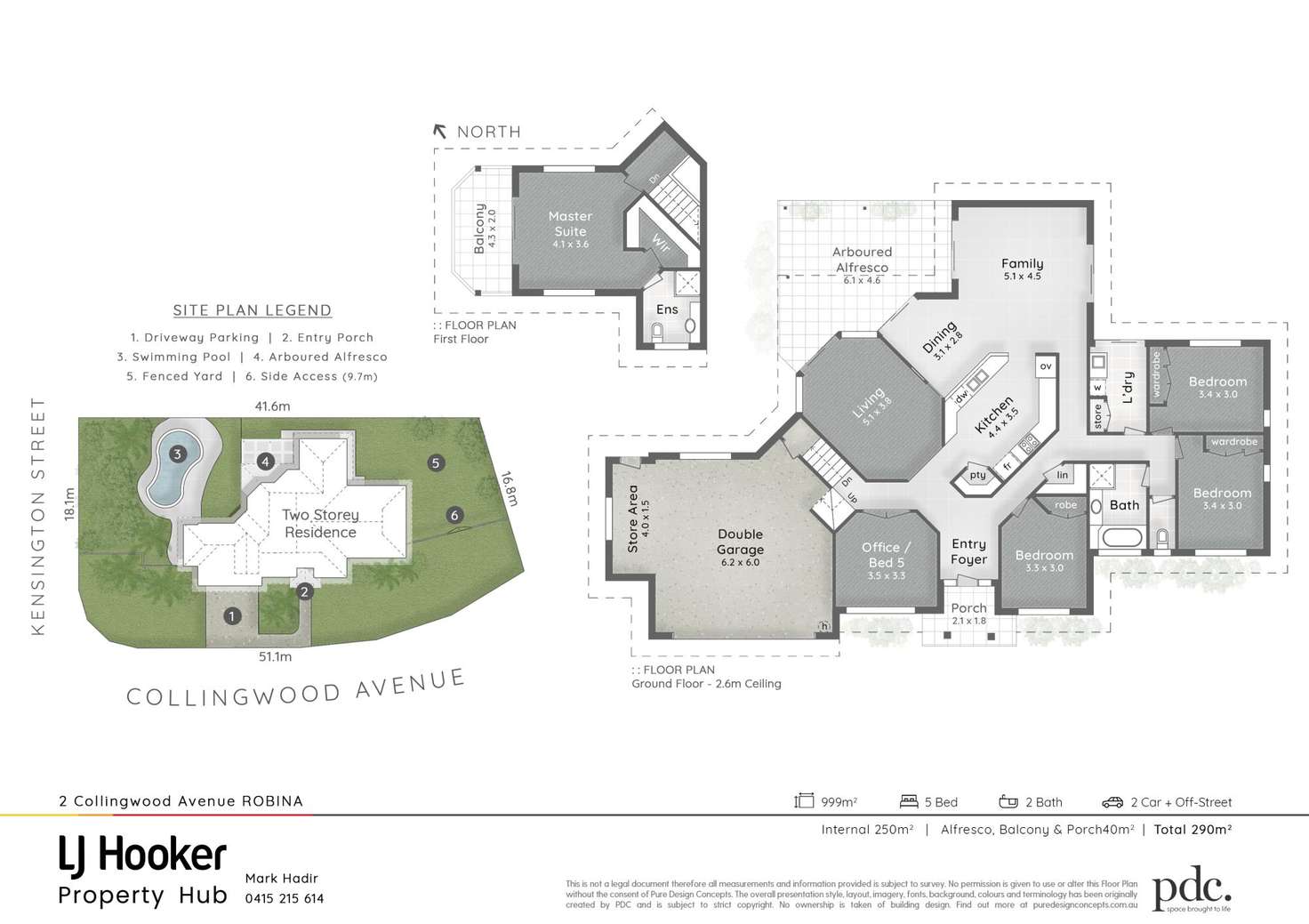 Floorplan of Homely house listing, 2 Collingwood Avenue, Robina QLD 4226