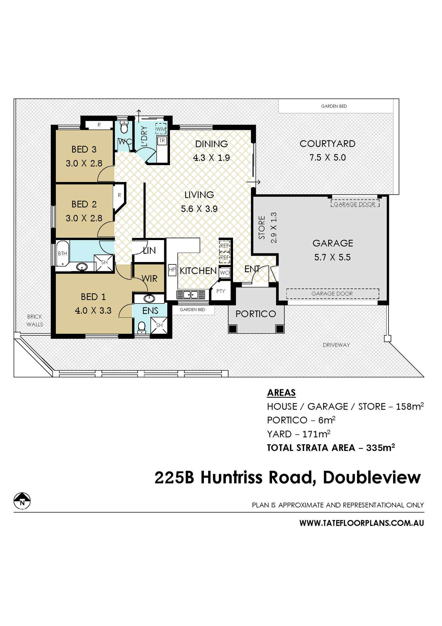 Floorplan of Homely house listing, 225B Huntriss Road, Doubleview WA 6018