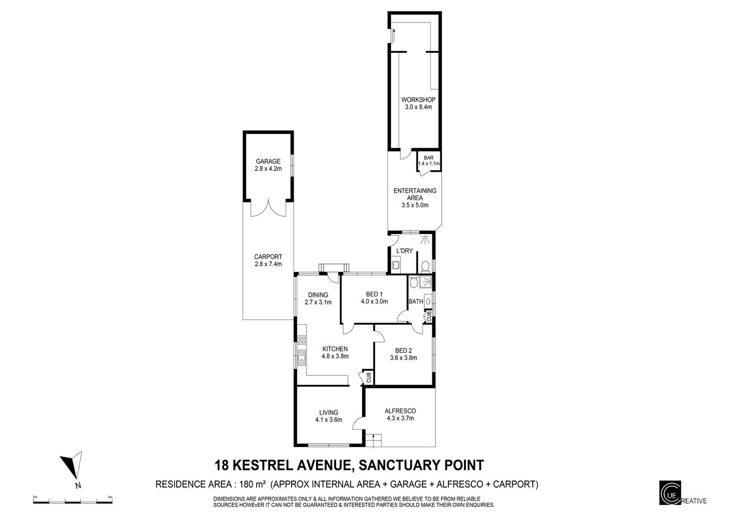 Floorplan of Homely house listing, 18 Kestrel Avenue, Sanctuary Point NSW 2540