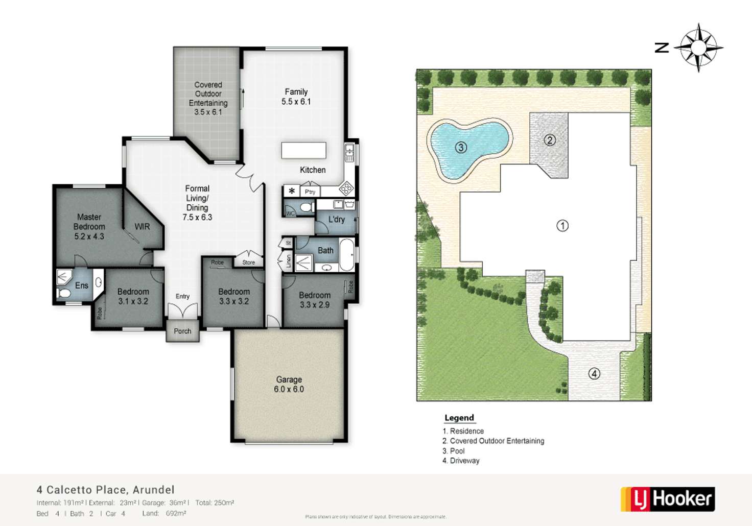 Floorplan of Homely house listing, 4 Calcetto Place, Arundel QLD 4214
