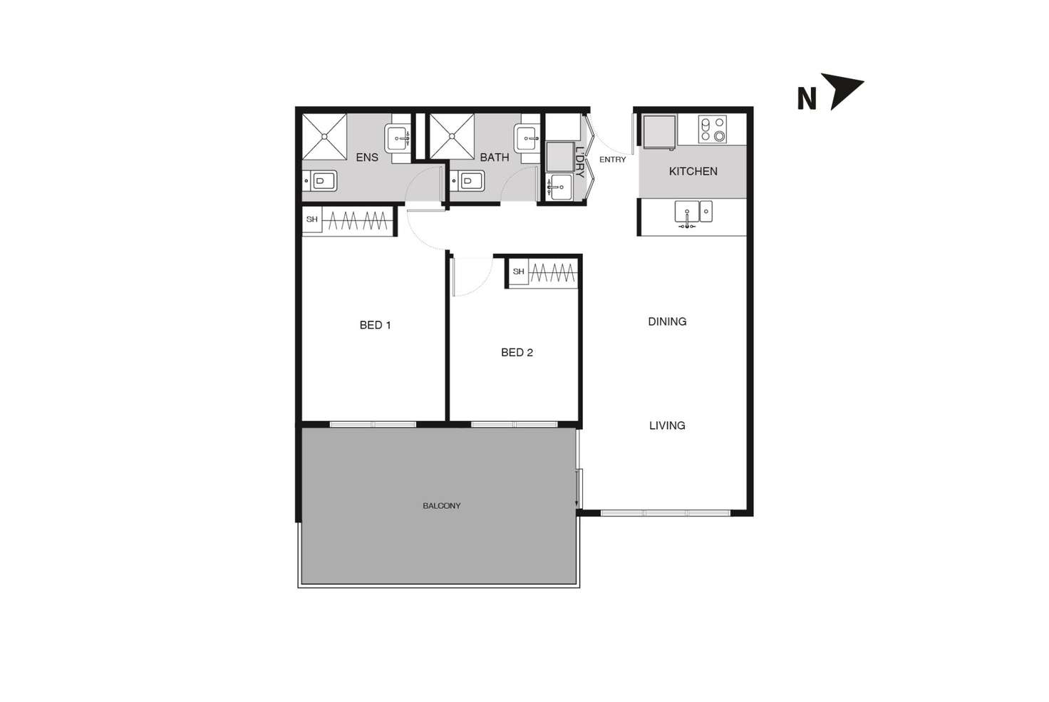 Floorplan of Homely apartment listing, 146/41 Philip Hodgins Street, Wright ACT 2611