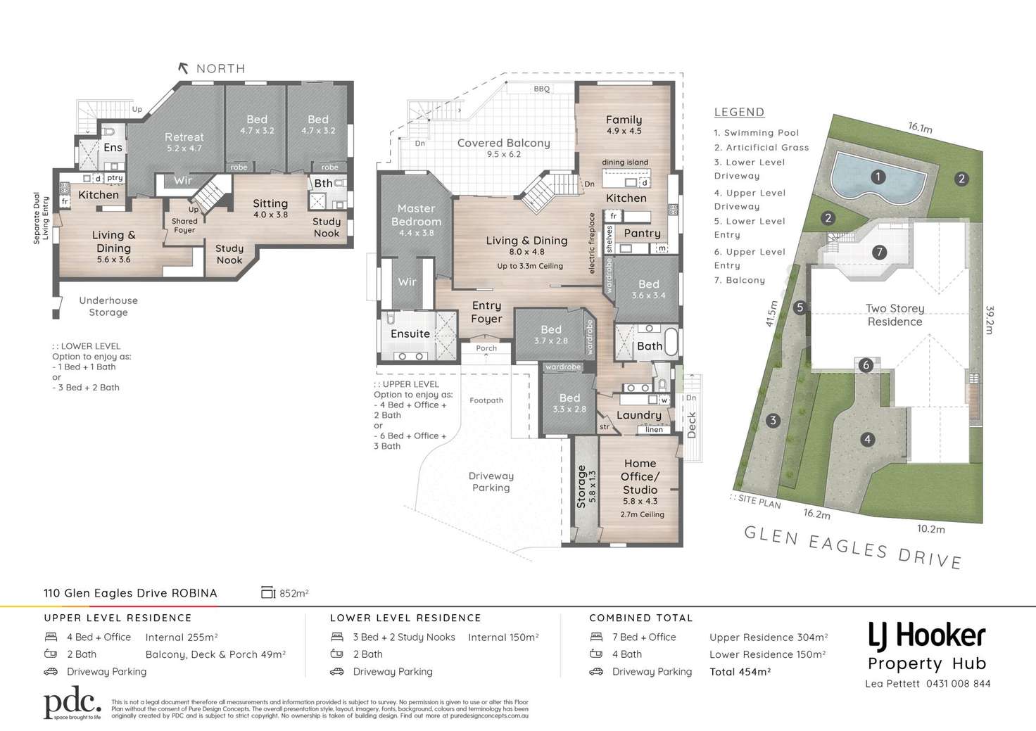 Floorplan of Homely house listing, 110 Glen Eagles Drive, Robina QLD 4226
