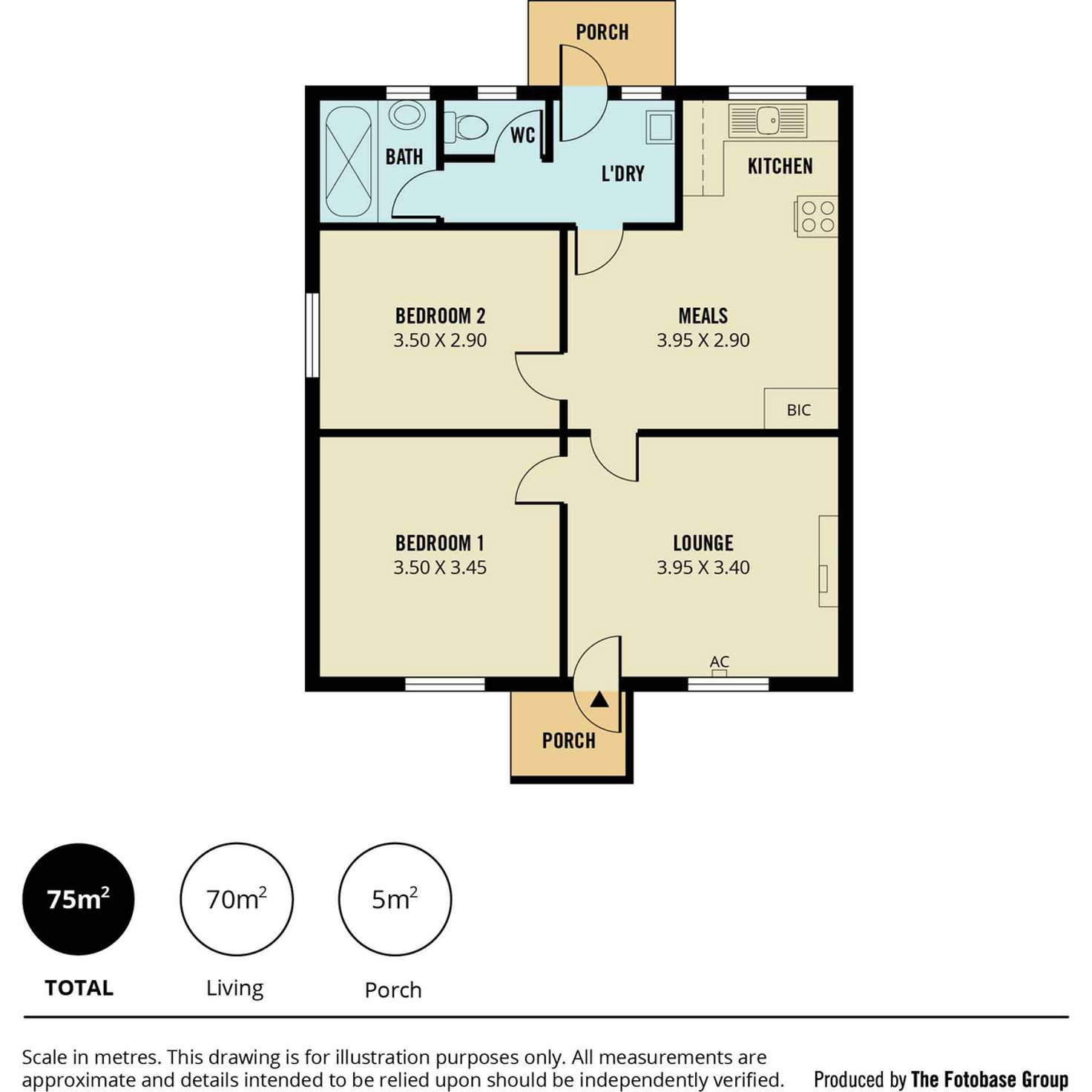 Floorplan of Homely house listing, 16 Stakes Crescent, Elizabeth Downs SA 5113
