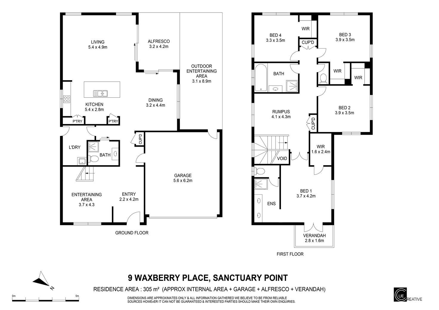 Floorplan of Homely house listing, 9 Waxberry Place, Sanctuary Point NSW 2540