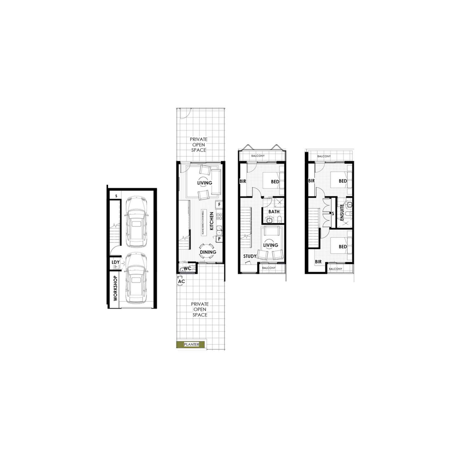 Floorplan of Homely townhouse listing, NUE Camilleri Way, Gungahlin ACT 2912
