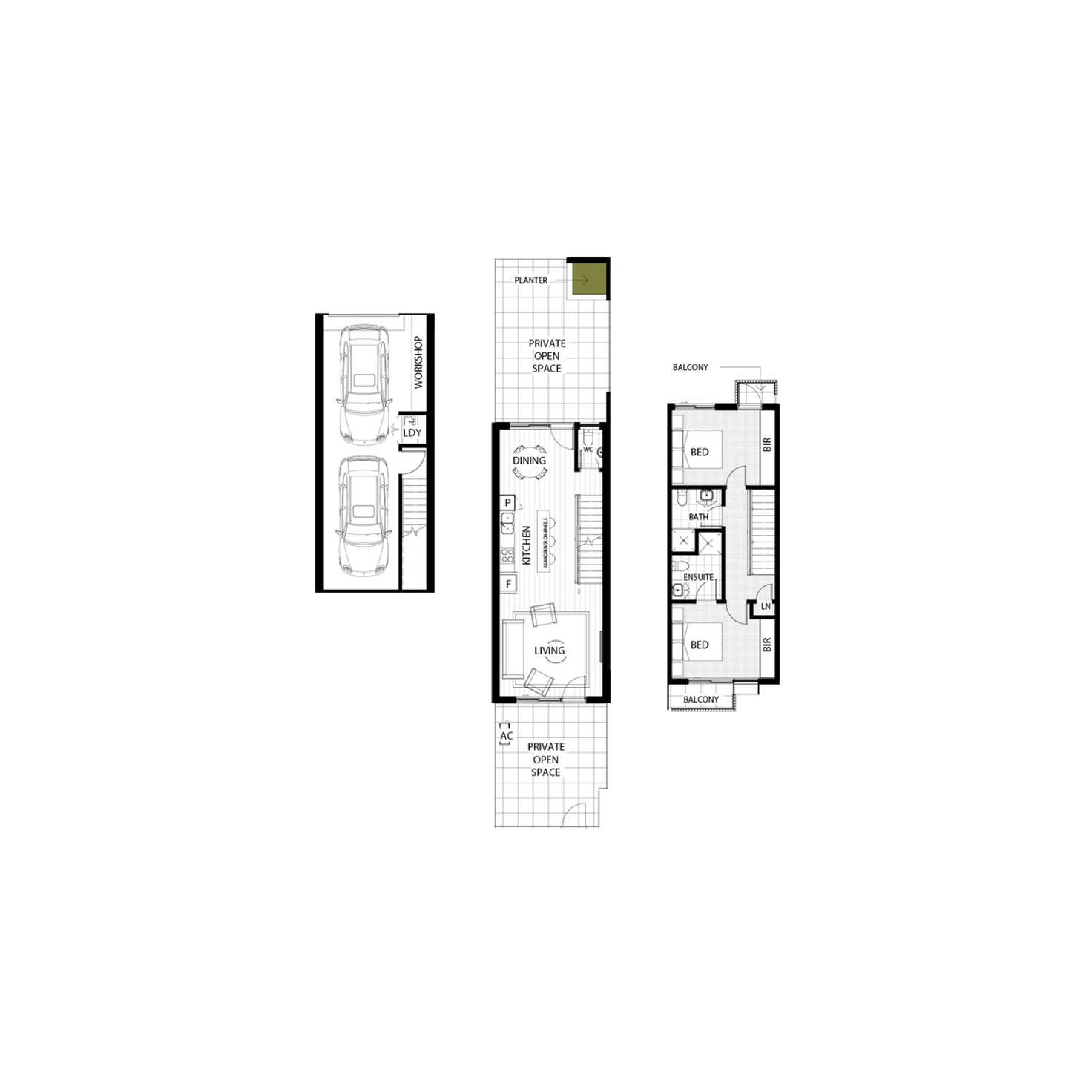 Floorplan of Homely townhouse listing, NUE Camilleri Way, Gungahlin ACT 2912