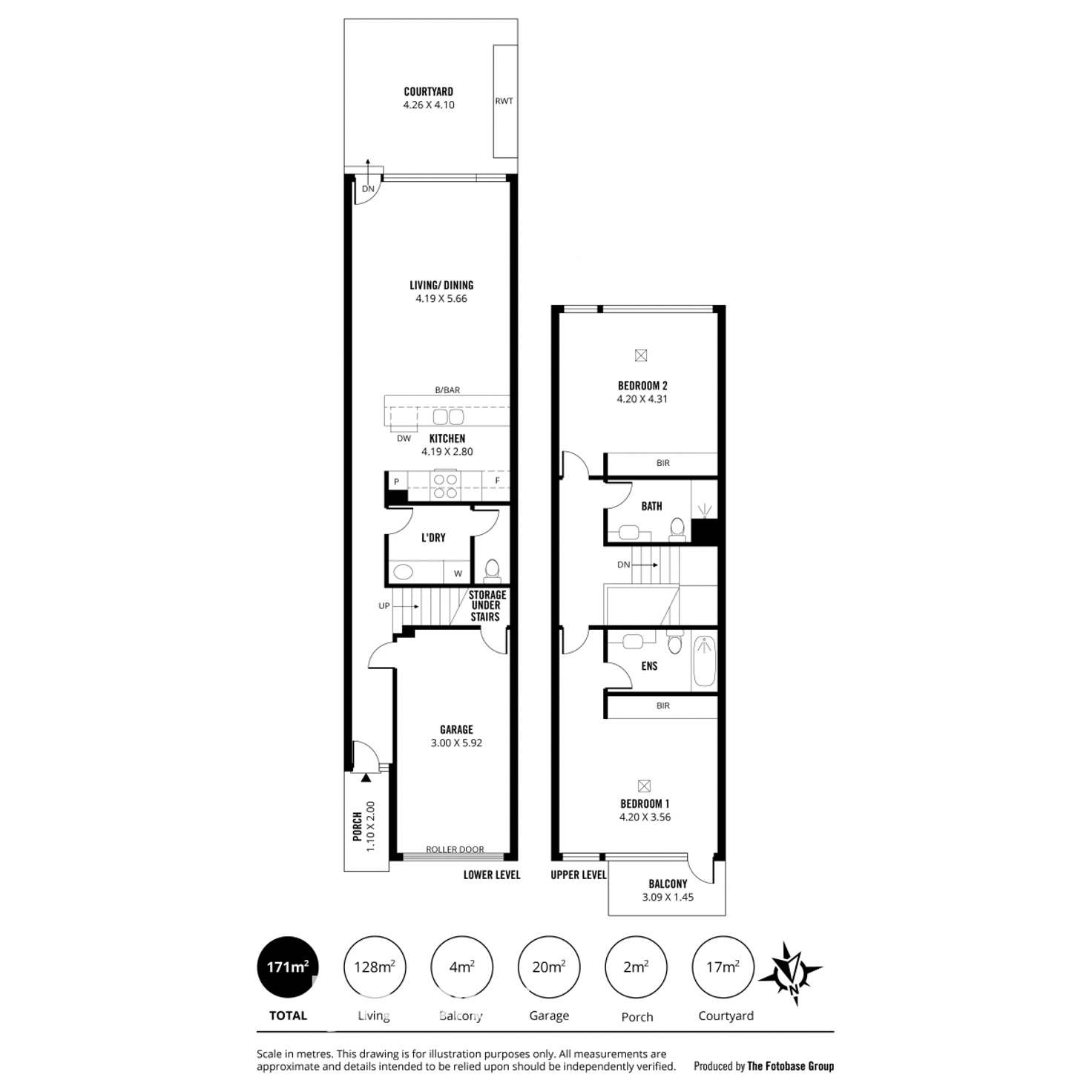 Floorplan of Homely townhouse listing, 4/26 Chapel Street, Norwood SA 5067