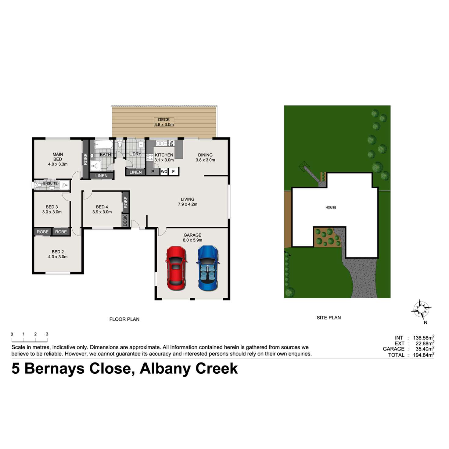 Floorplan of Homely house listing, 5 Bernays Close, Albany Creek QLD 4035