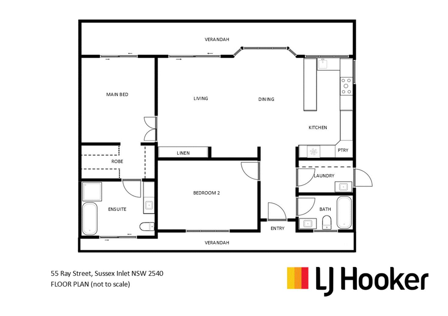 Floorplan of Homely house listing, 55 Ray Street, Sussex Inlet NSW 2540
