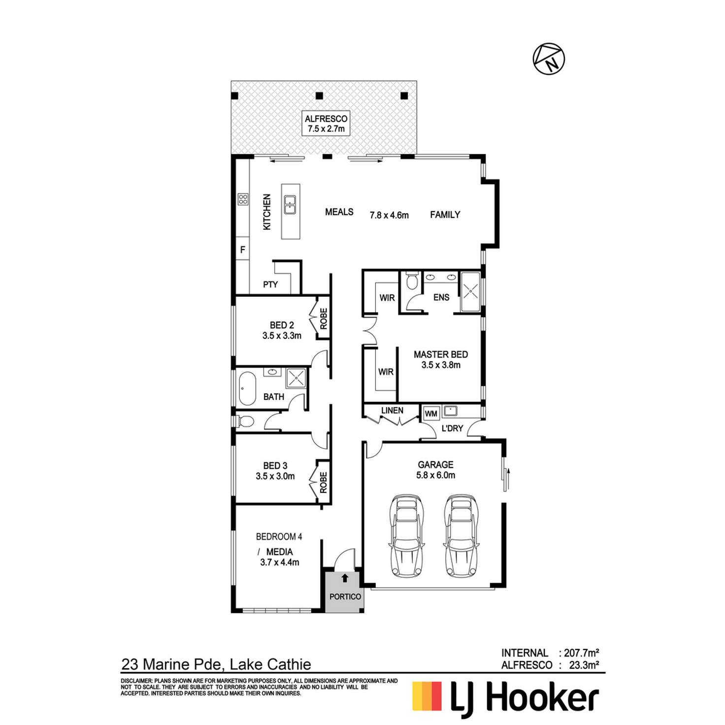 Floorplan of Homely house listing, 23 Marine Parade, Lake Cathie NSW 2445