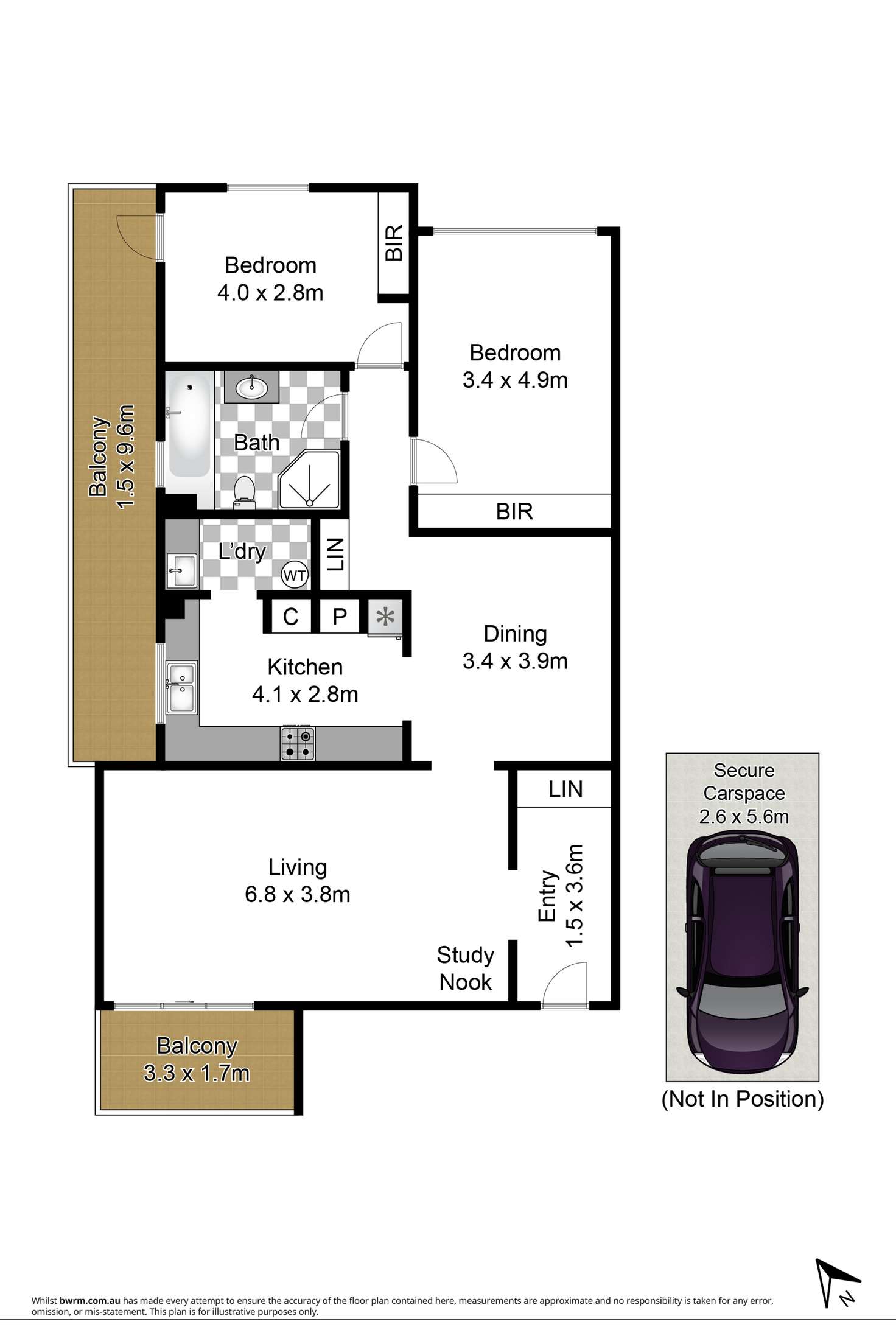 Floorplan of Homely unit listing, 7/252 Pacific Highway, Greenwich NSW 2065