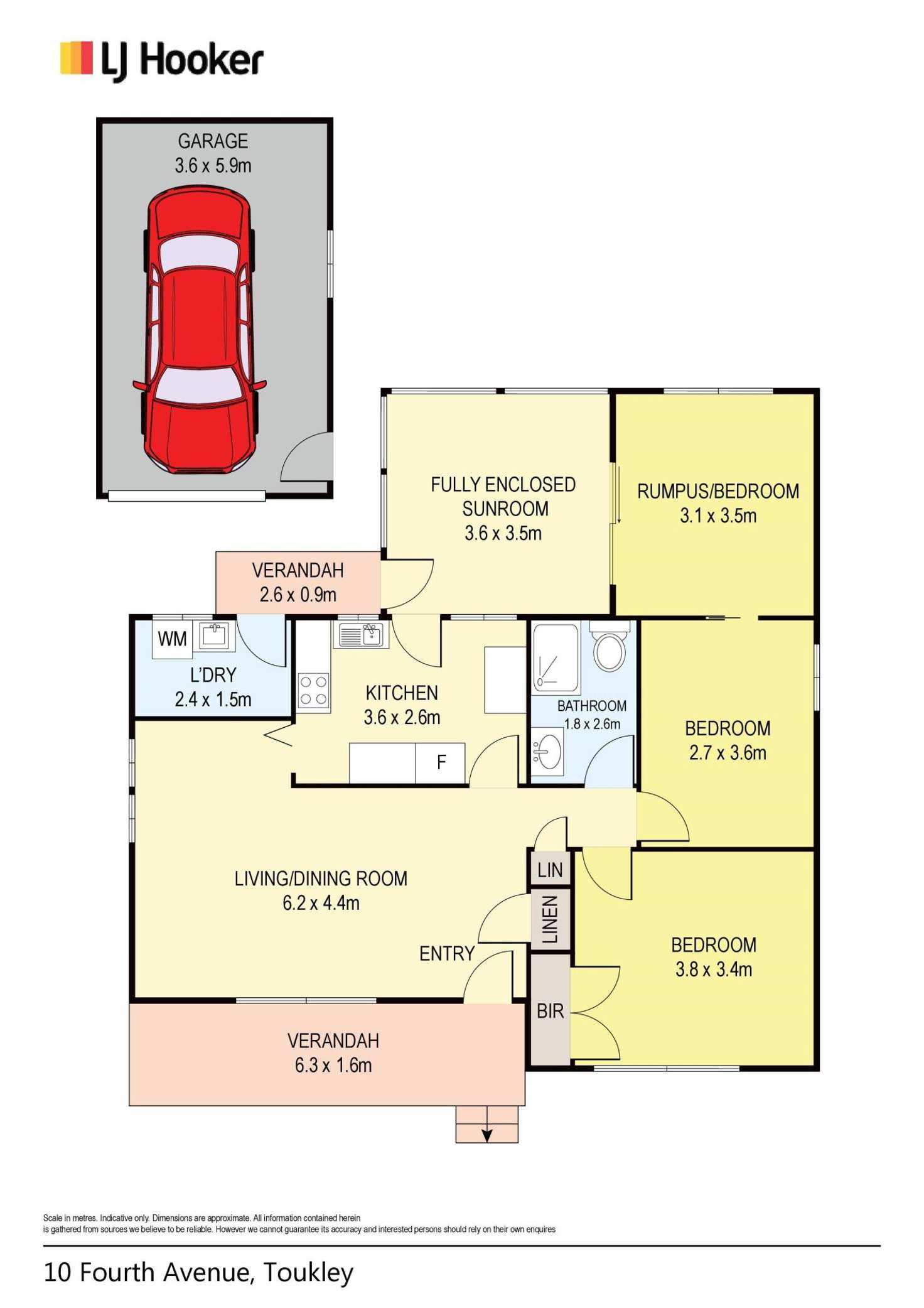 Floorplan of Homely house listing, 10 Fourth Avenue, Toukley NSW 2263
