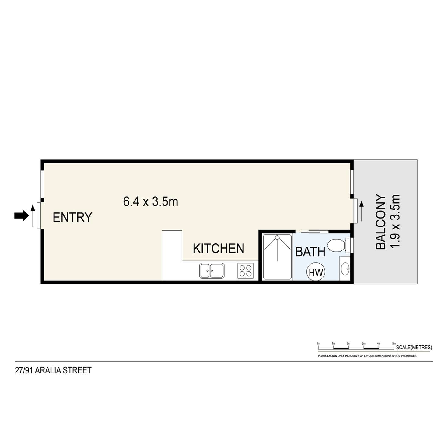 Floorplan of Homely unit listing, 27/91 Aralia Street, Rapid Creek NT 810