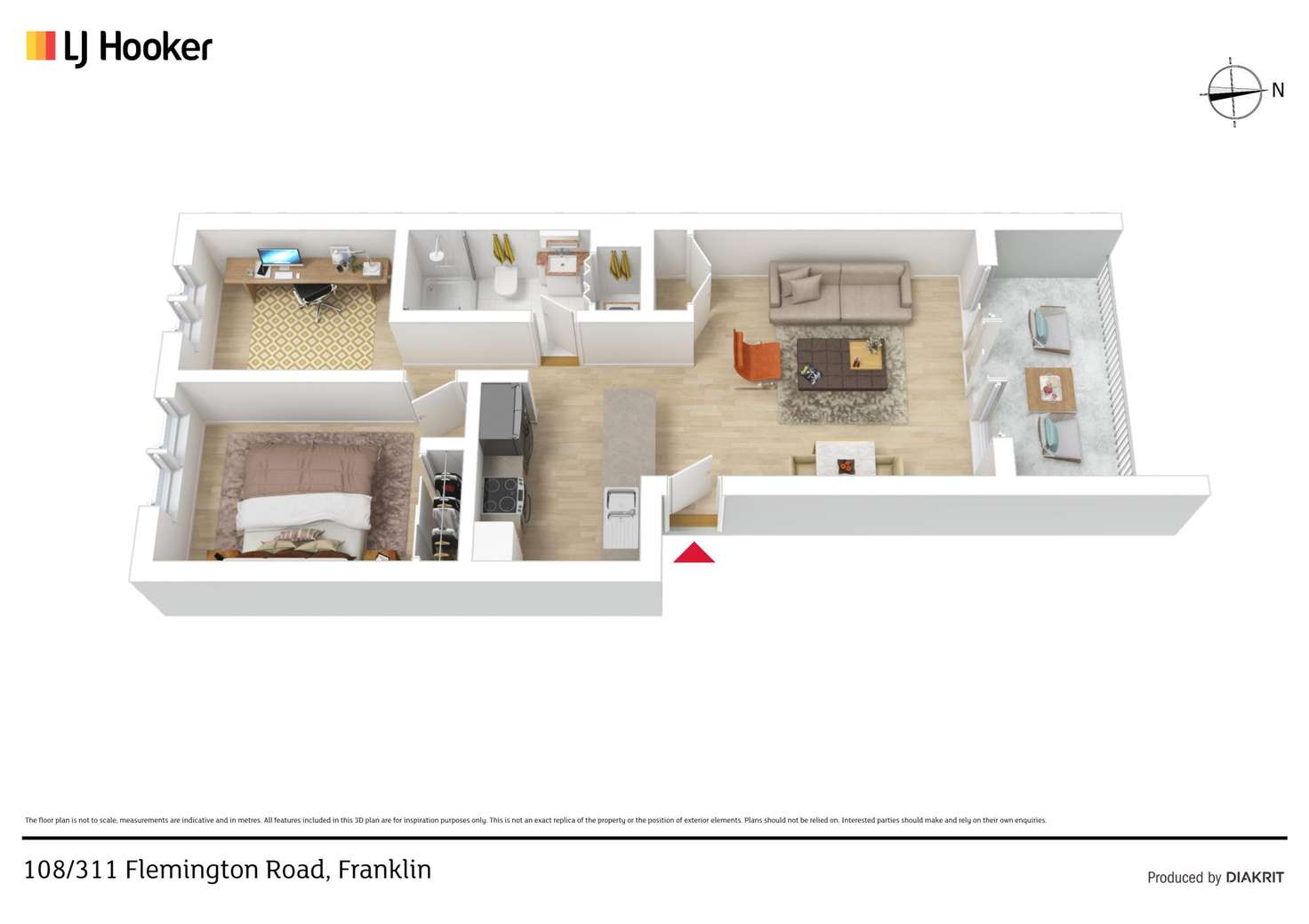 Floorplan of Homely apartment listing, 108/311 Flemington Road, Franklin ACT 2913