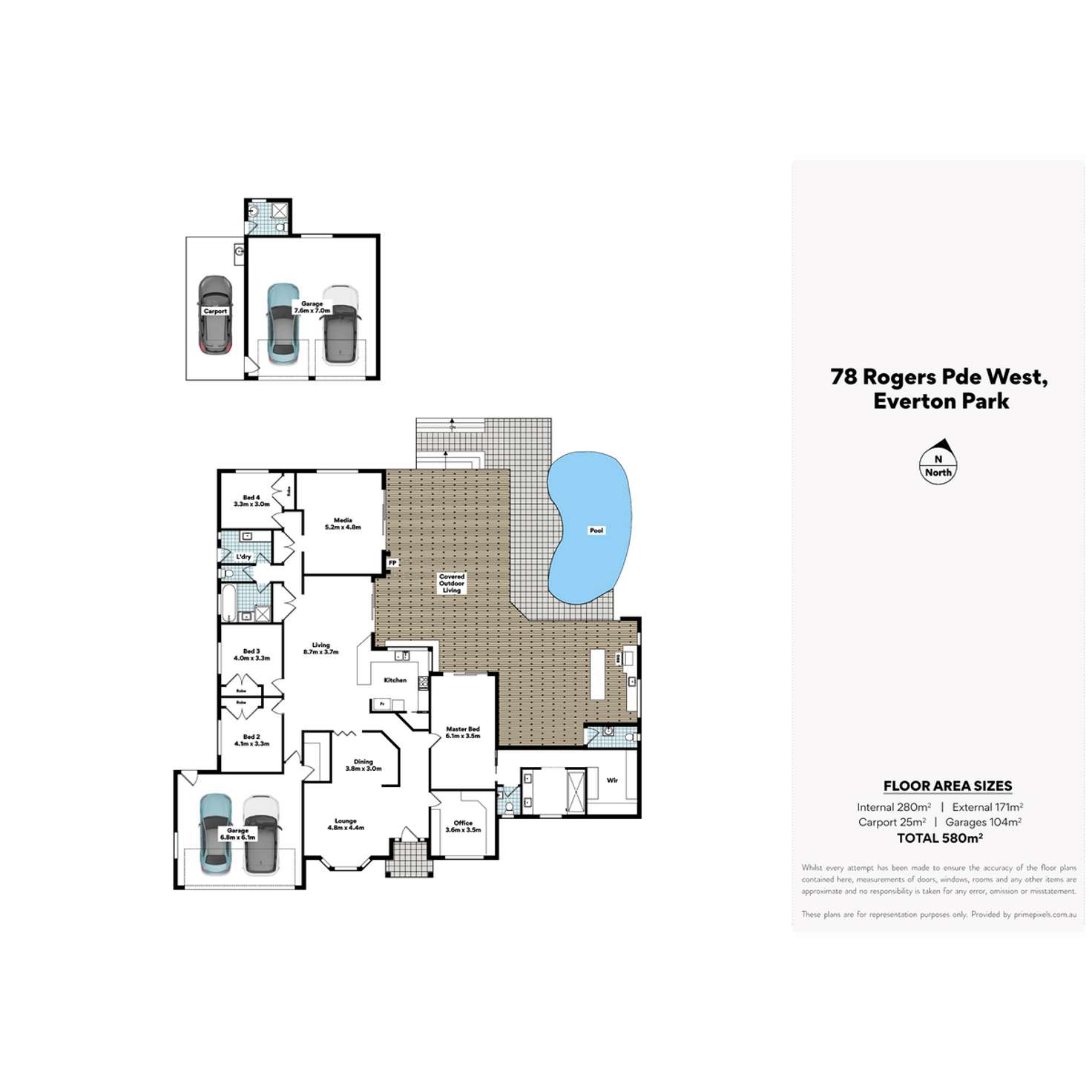 Floorplan of Homely acreageSemiRural listing, 78 Rogers Parade West, Everton Park QLD 4053