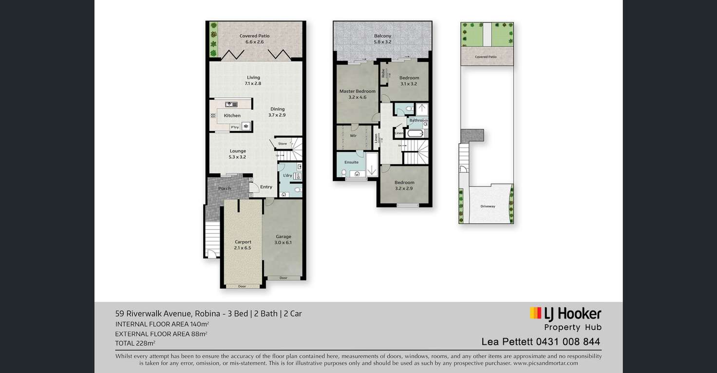 Floorplan of Homely townhouse listing, 59 Riverwalk Avenue, Robina QLD 4226