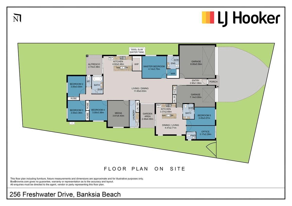 Floorplan of Homely house listing, 256 Freshwater Drive, Banksia Beach QLD 4507