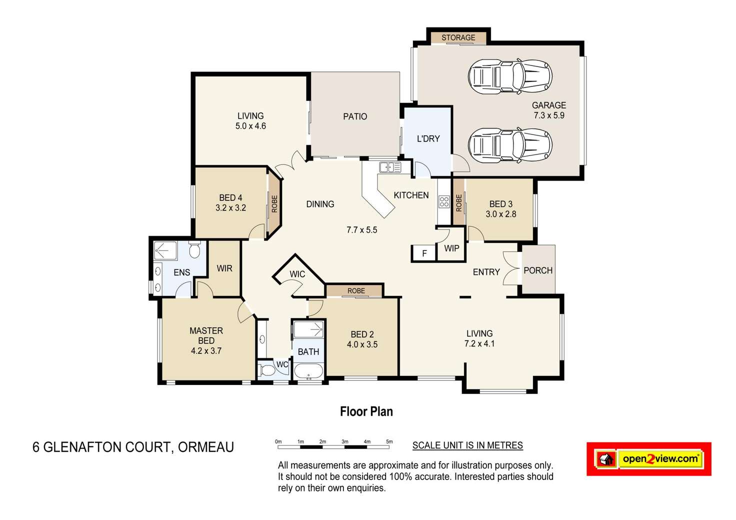 Floorplan of Homely house listing, 6 Glenafton Court, Ormeau QLD 4208