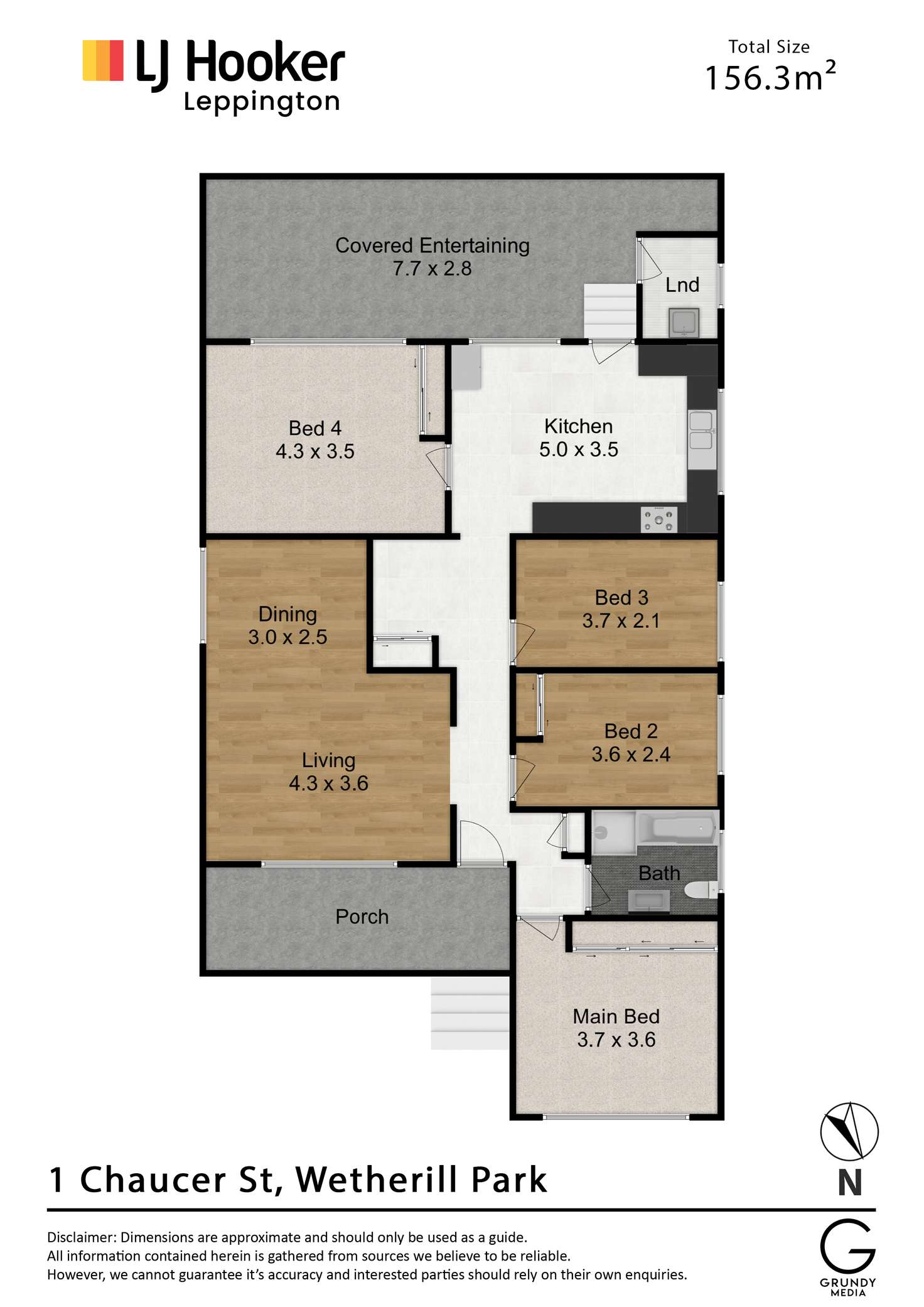 Floorplan of Homely house listing, 1 Chaucer Street, Wetherill Park NSW 2164