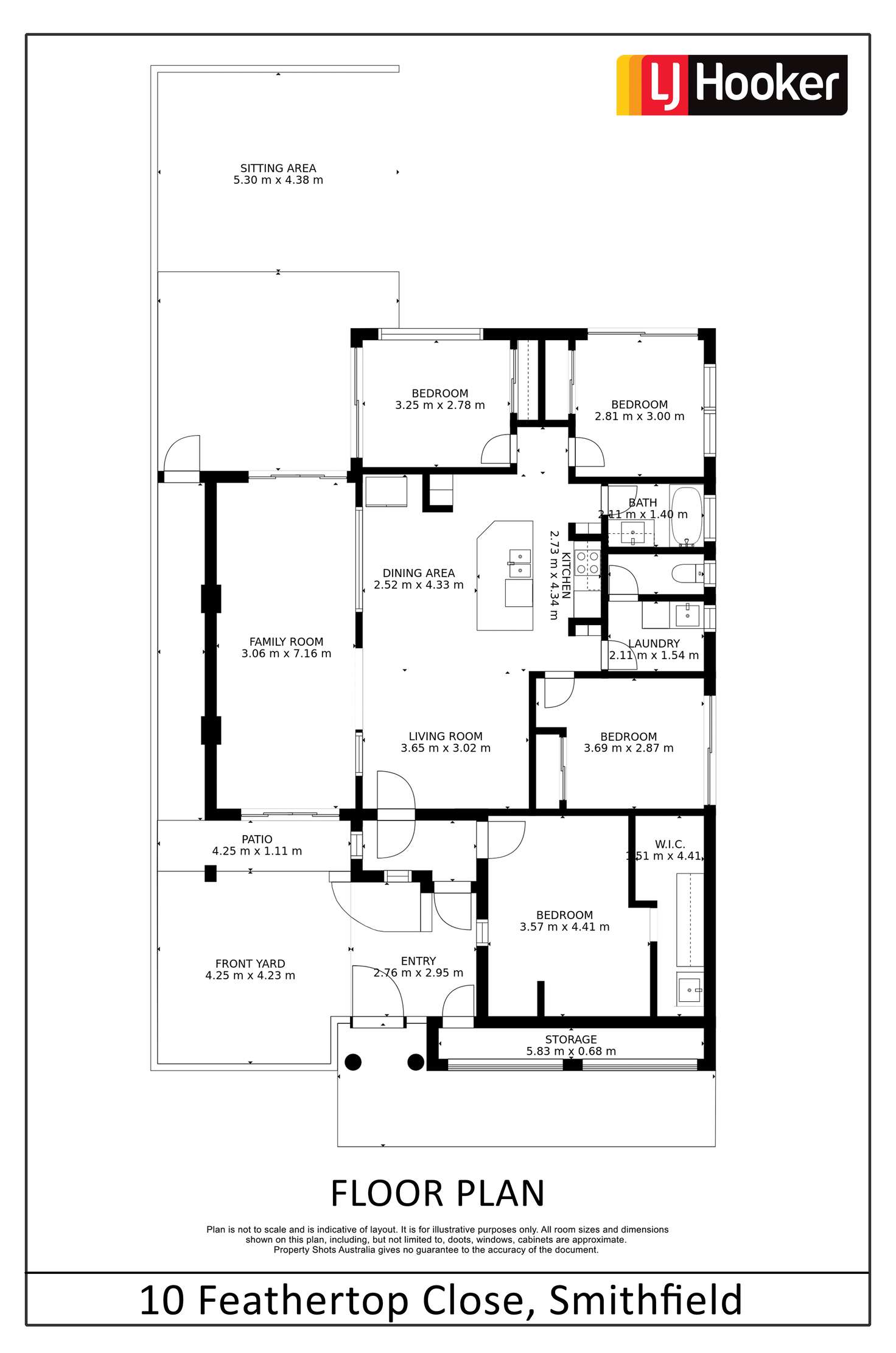 Floorplan of Homely house listing, 10 Feathertop Close, Smithfield QLD 4878