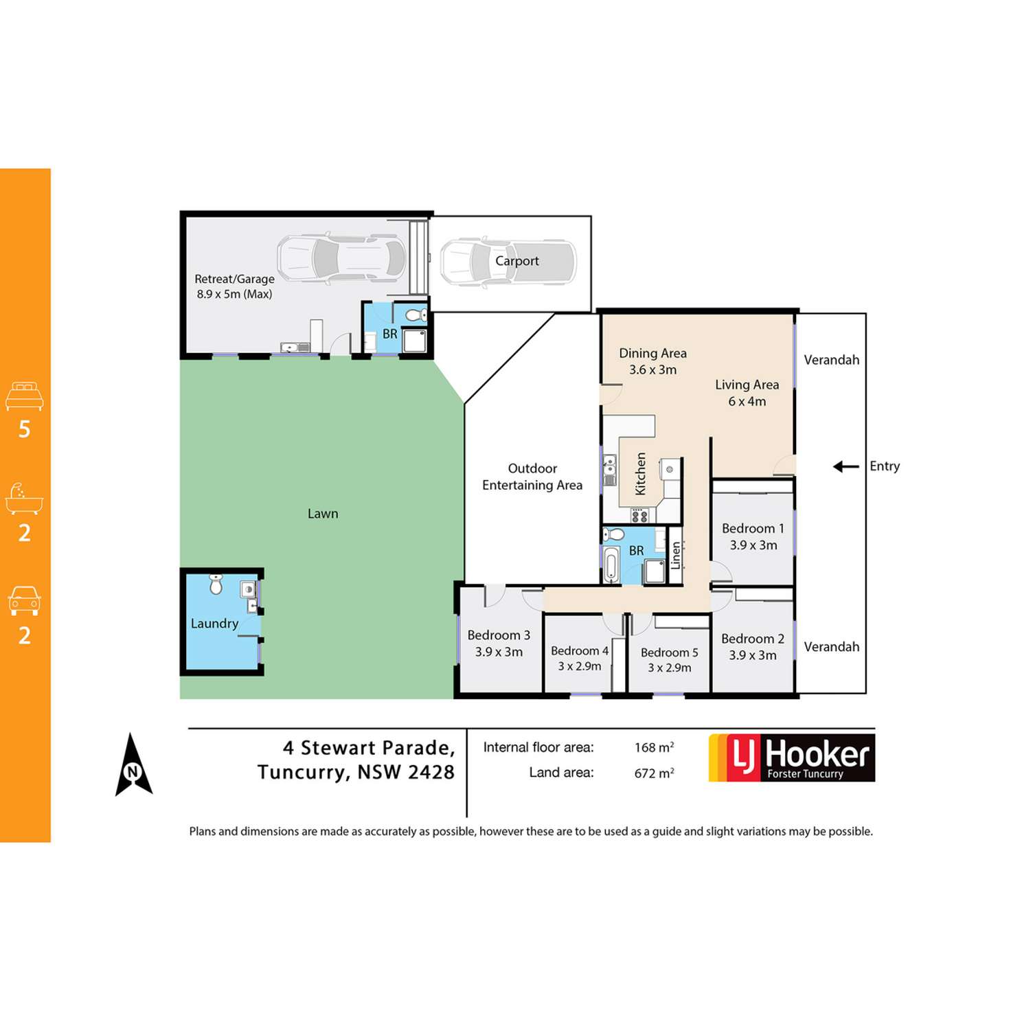 Floorplan of Homely house listing, 4 Stewart Parade, Tuncurry NSW 2428