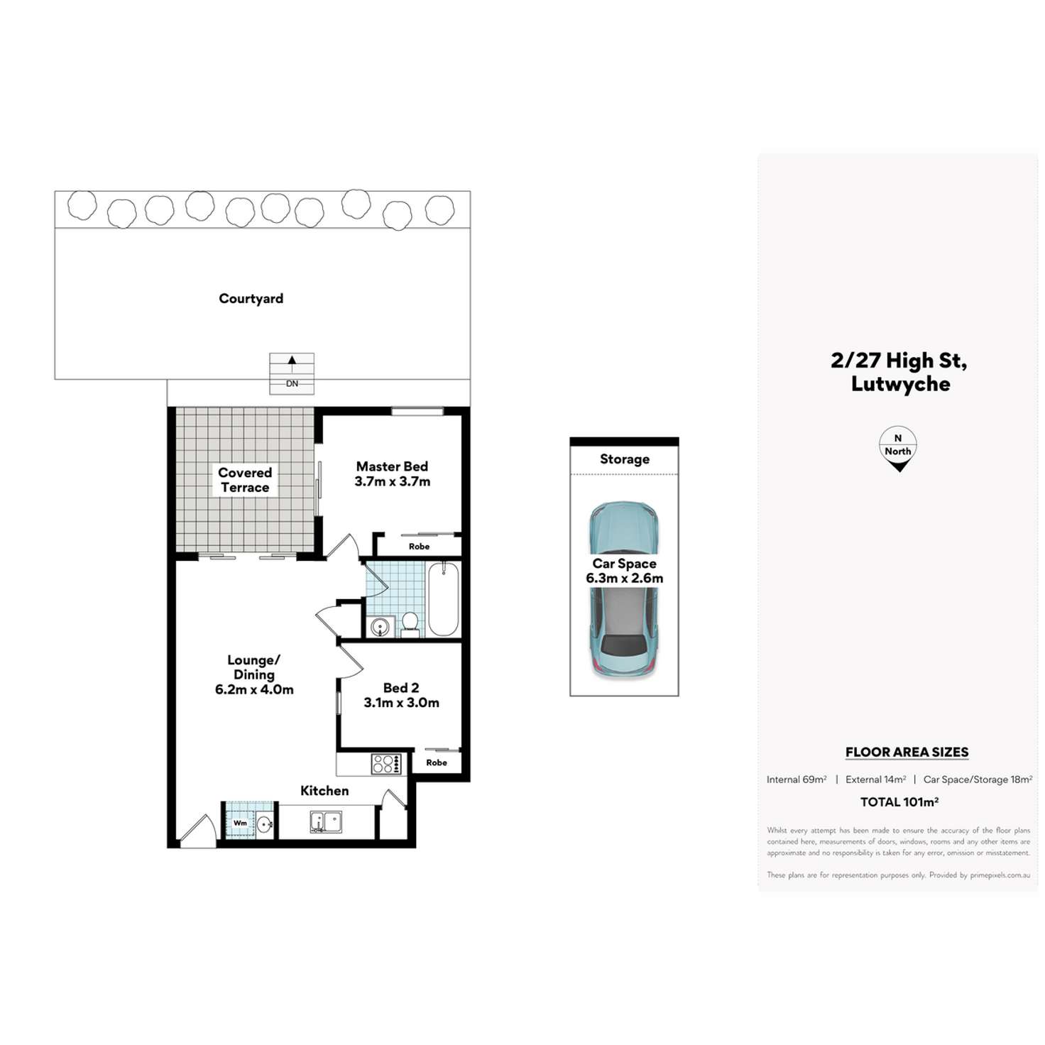 Floorplan of Homely apartment listing, 2/27 High Street, Lutwyche QLD 4030