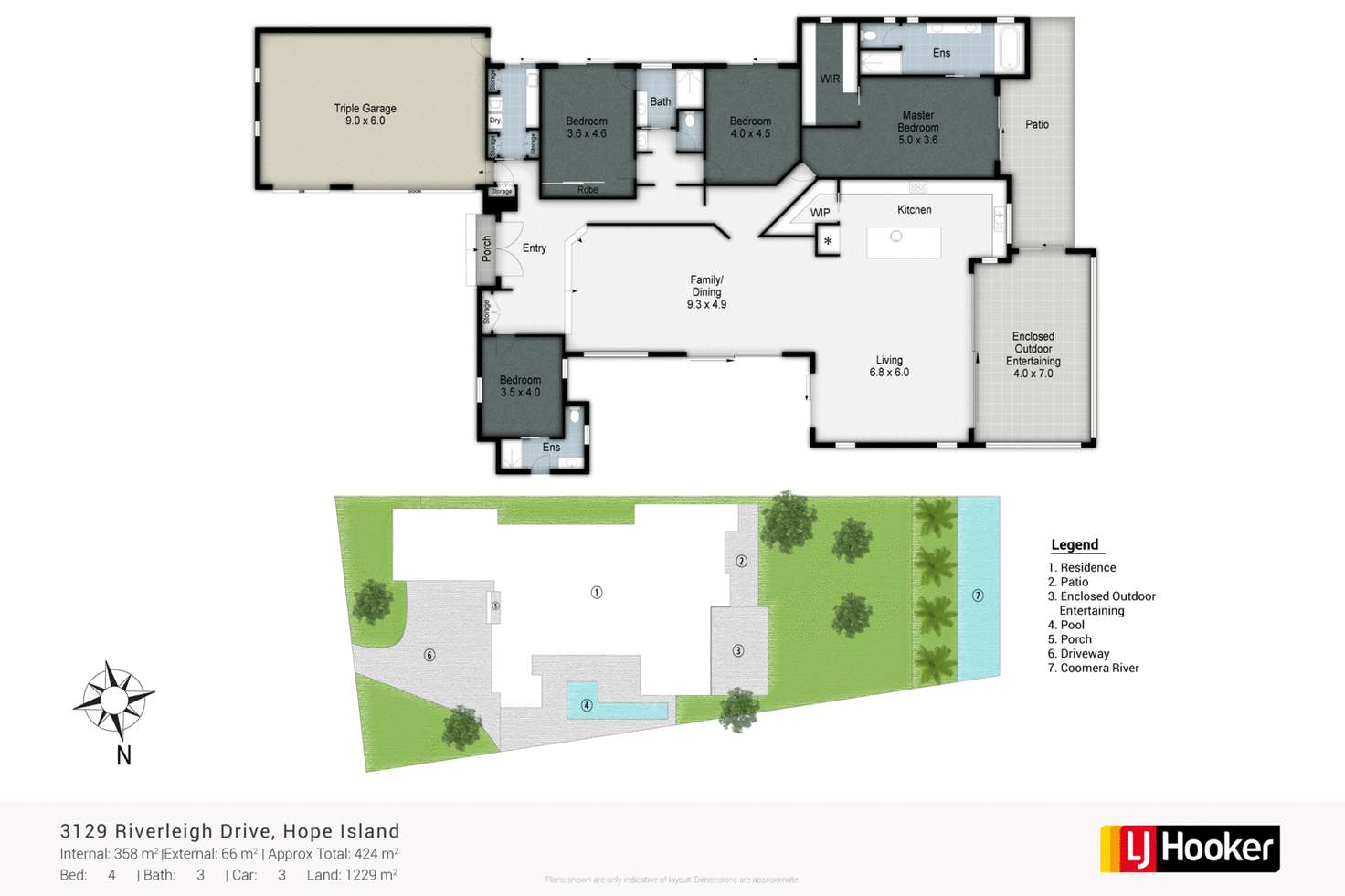 Floorplan of Homely house listing, 3129 Riverleigh Drive, Hope Island QLD 4212