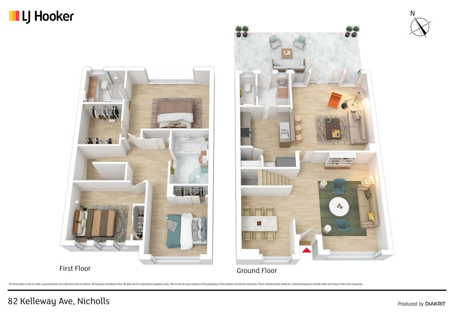 Floorplan of Homely townhouse listing, 82 Kelleway Avenue, Nicholls ACT 2913