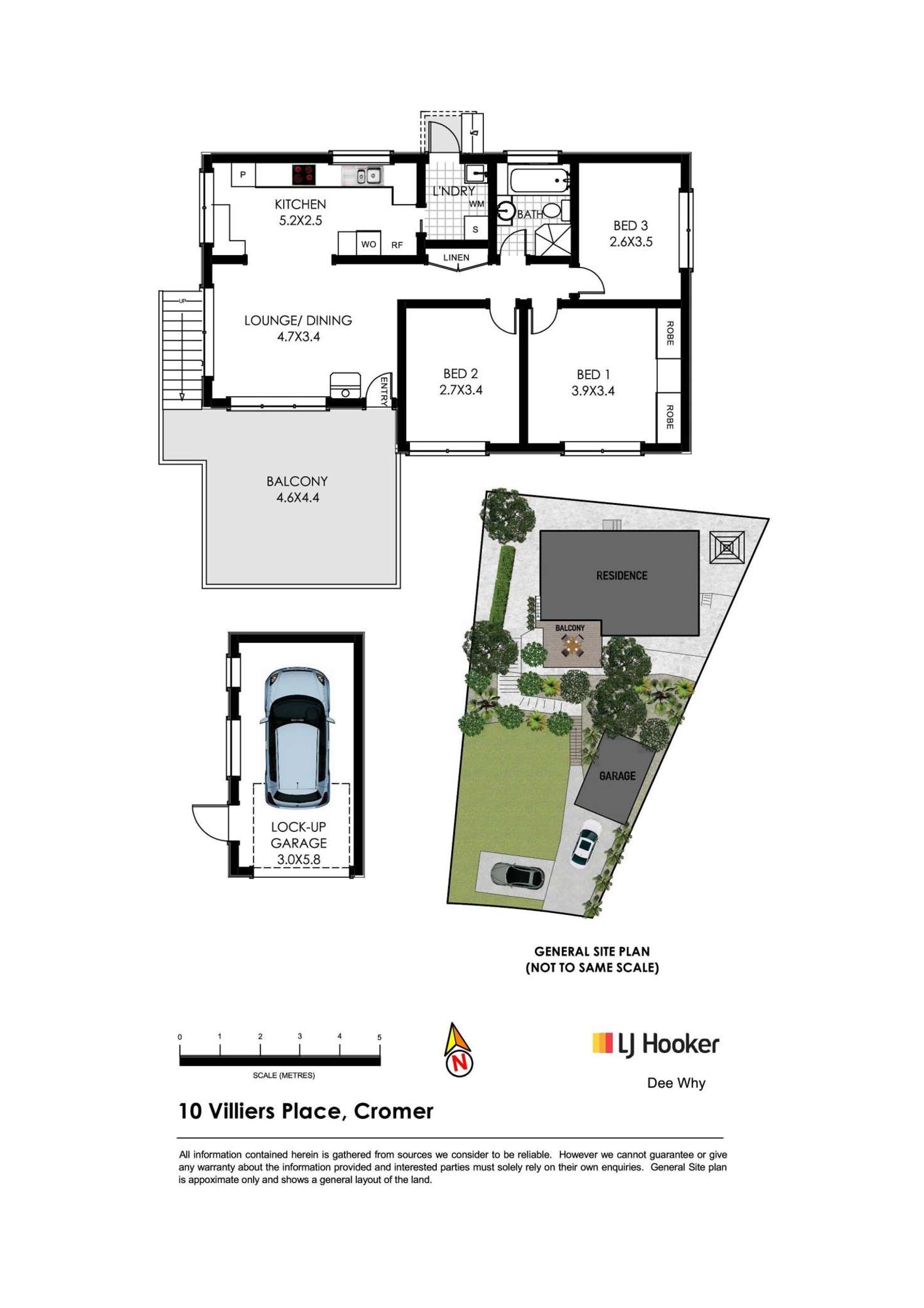 Floorplan of Homely house listing, 10 Villiers Place, Cromer NSW 2099