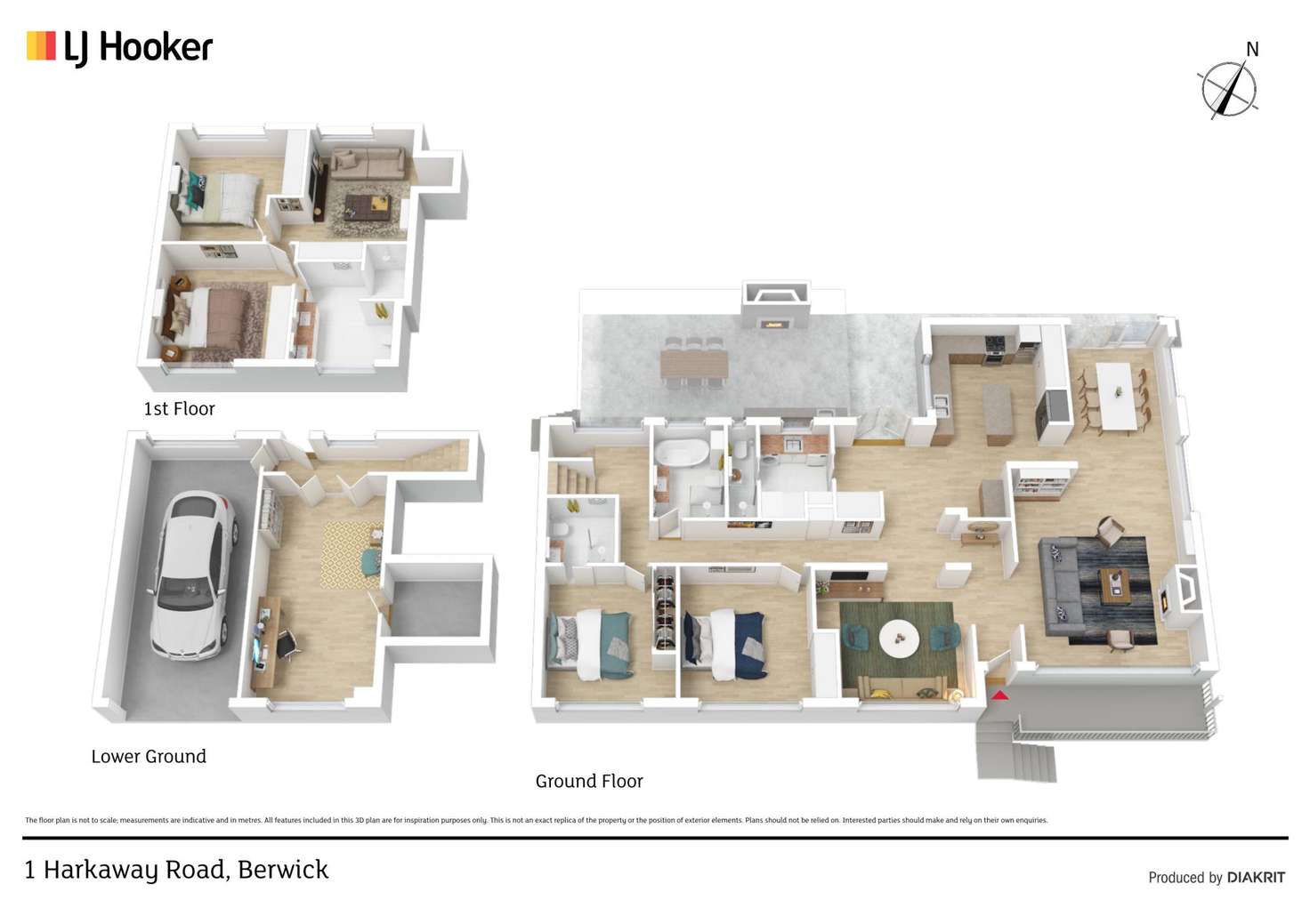 Floorplan of Homely house listing, 1 Harkaway Road, Berwick VIC 3806