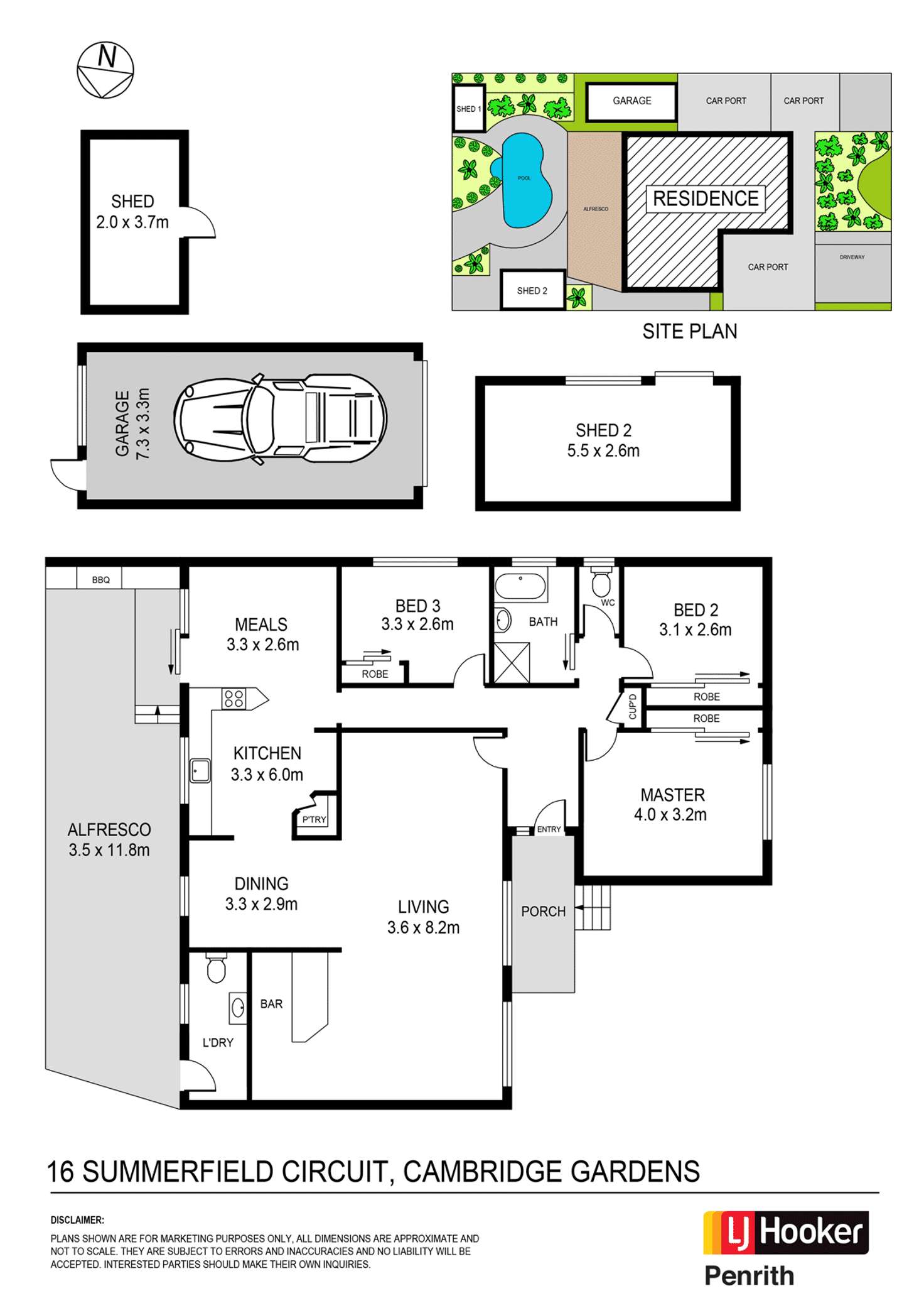 Floorplan of Homely house listing, 16 Summerfield Circuit, Cambridge Gardens NSW 2747
