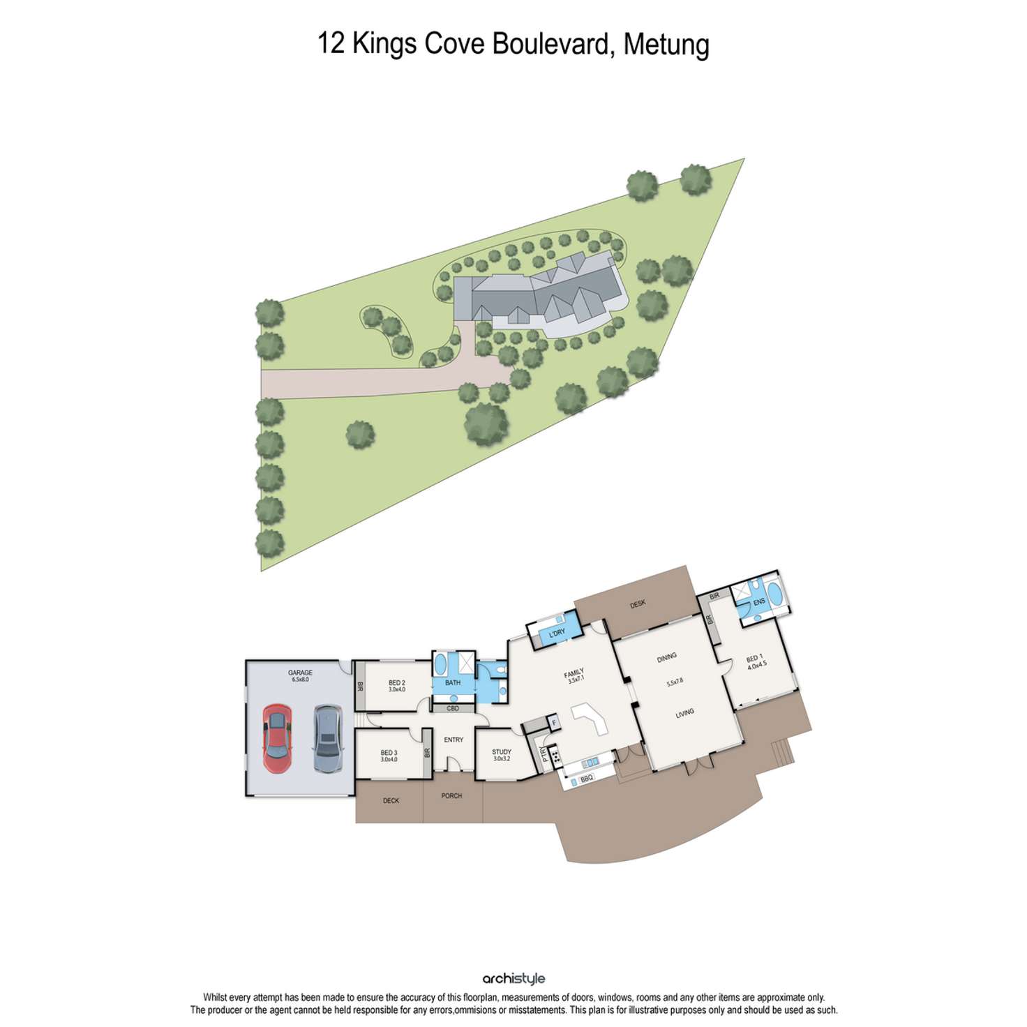 Floorplan of Homely house listing, 12 Kings Cove Boulevard, Metung VIC 3904